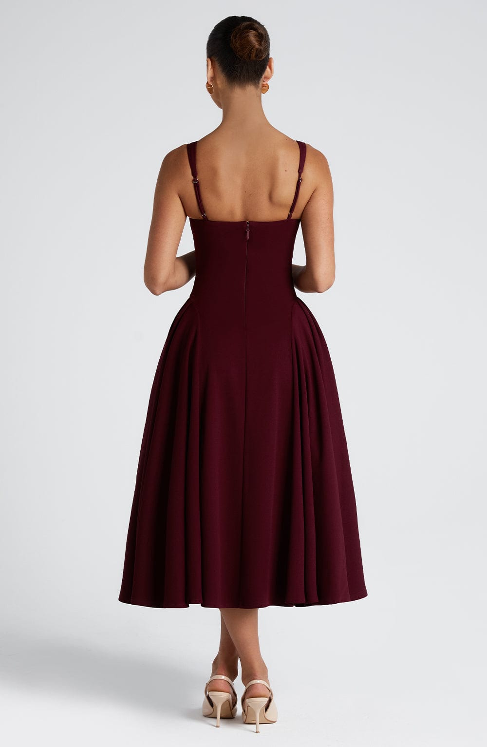 Betty Midi Kiraz Elbise