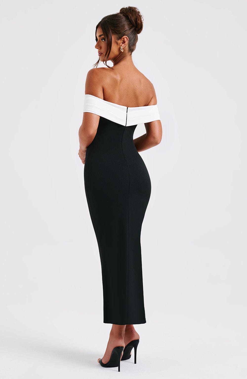 Bex Midi Siyah Elbise