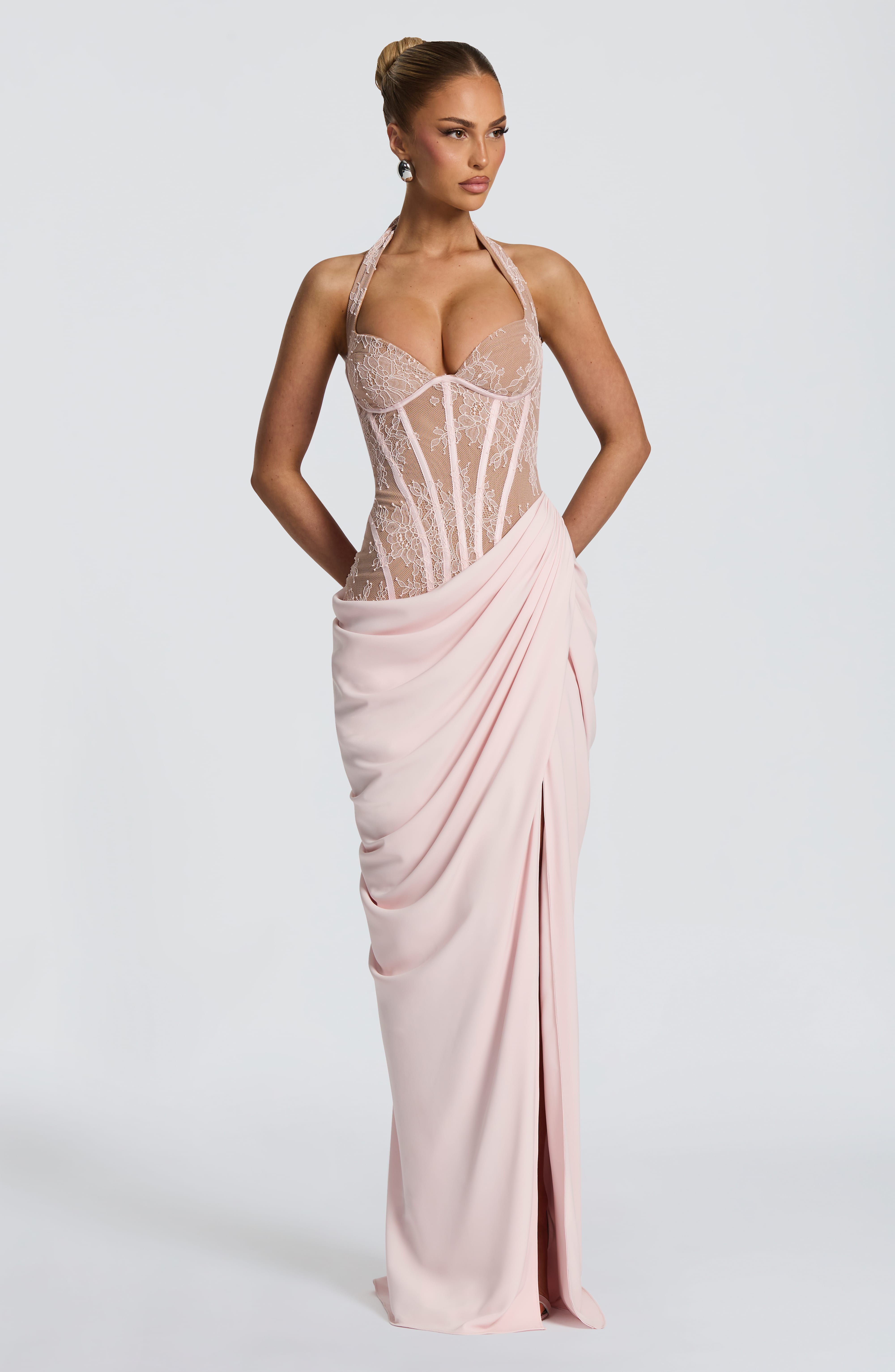 Bonita Pembe Maxi Elbise