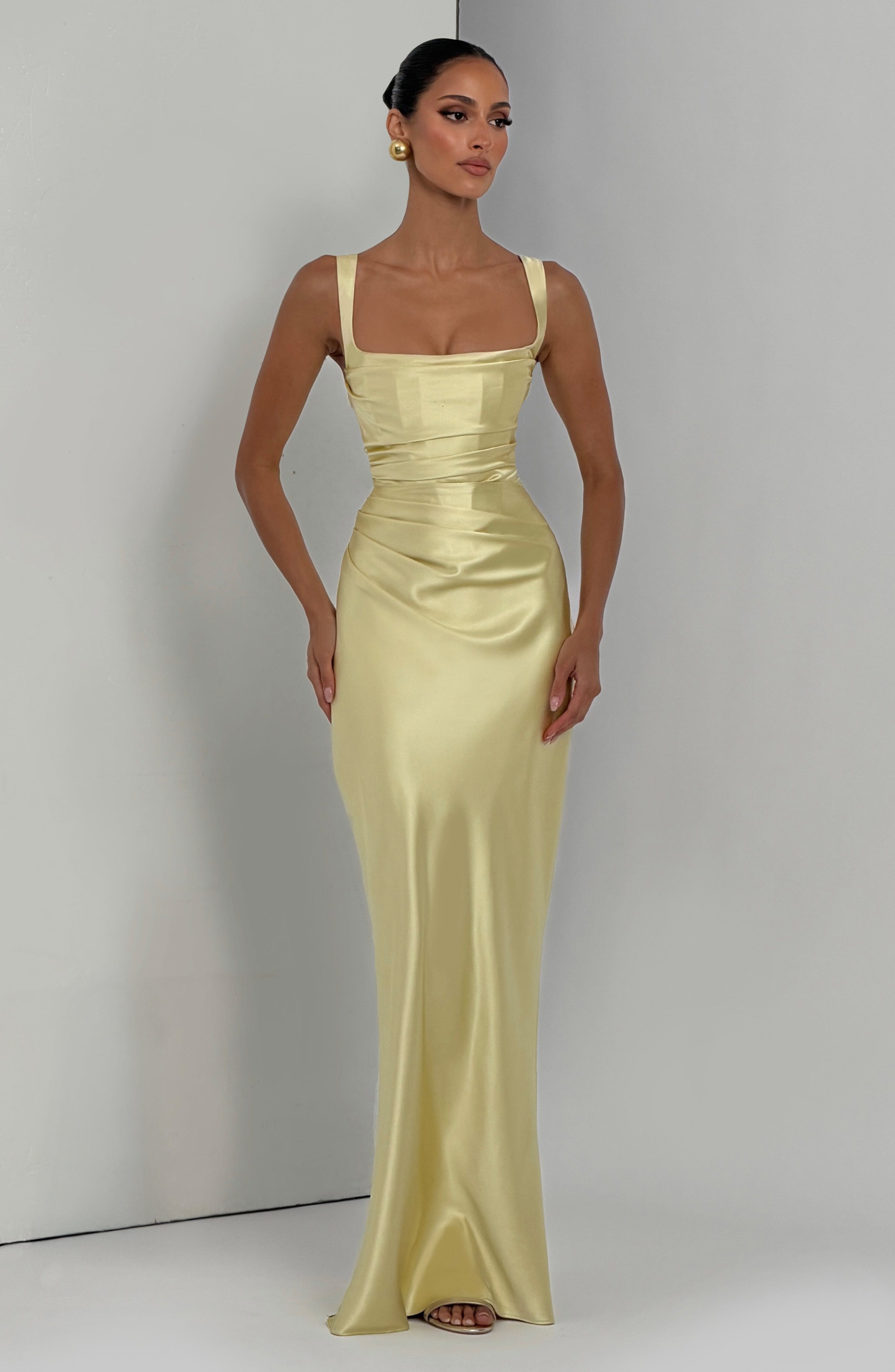 Calanthe Limon Maxi Elbise