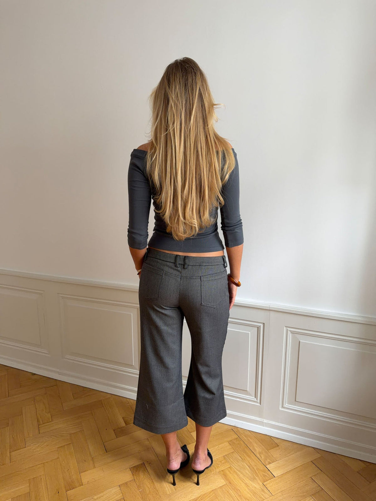 Gri 3/4 Taratina Pantolon
