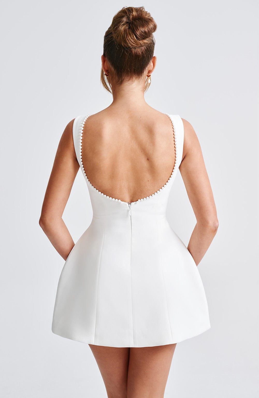 Carrie Mini Krem Elbise
