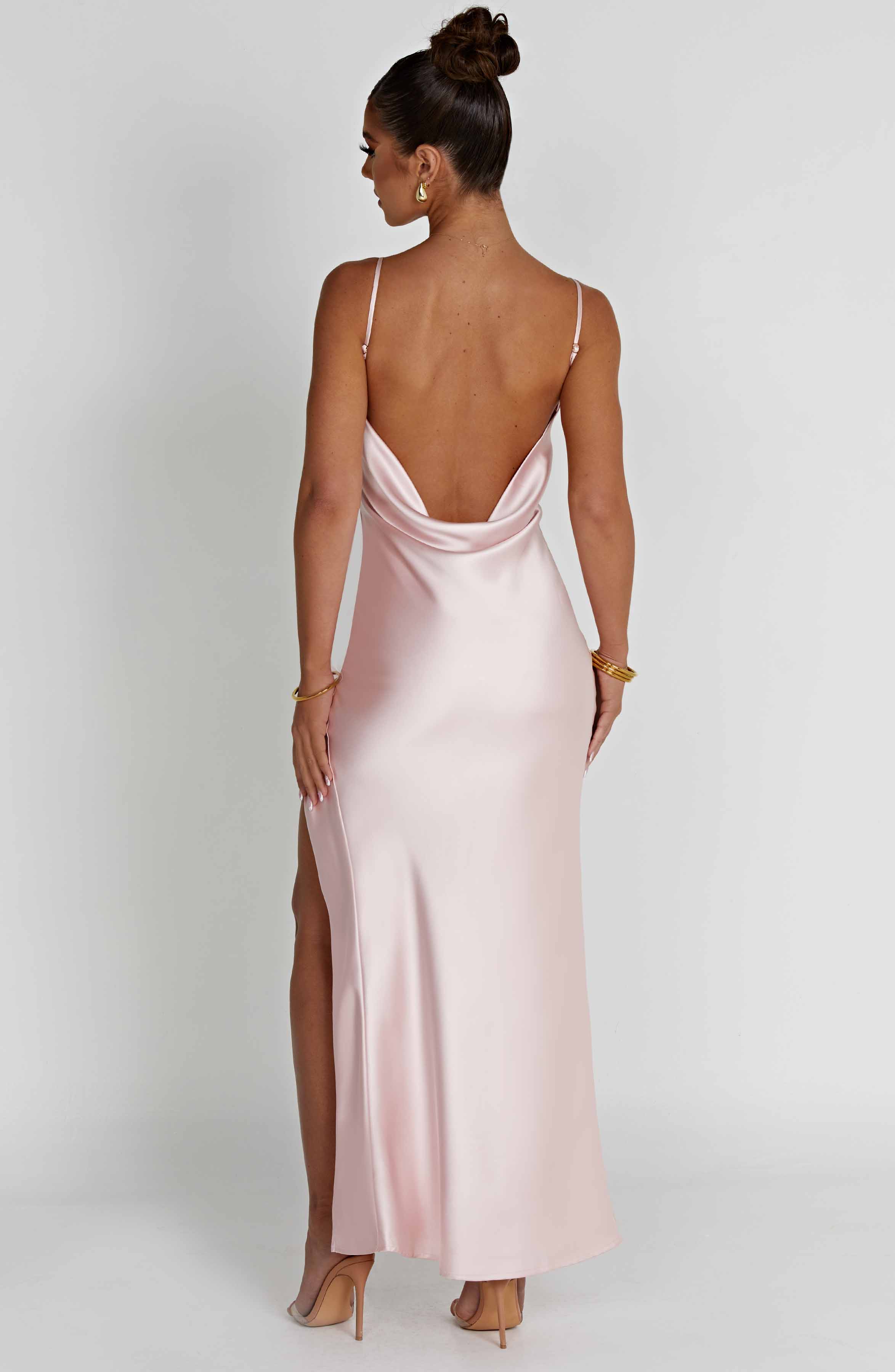 Celestina Pembe Maxi Elbise
