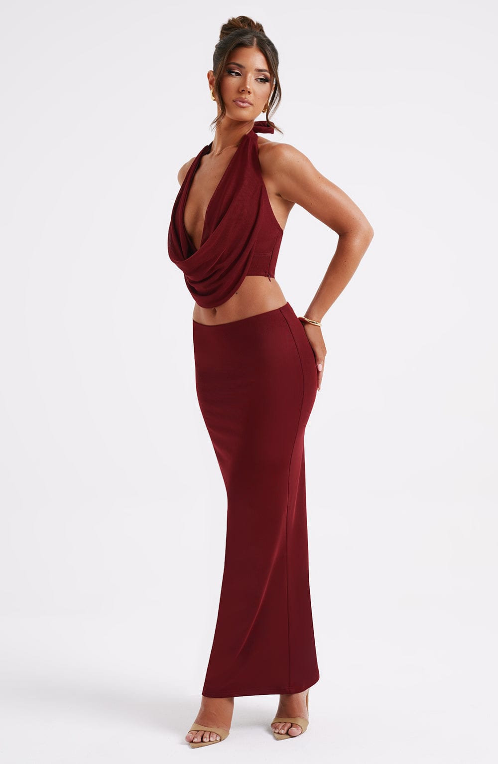 Bordo Chrishelle Maxi Etek