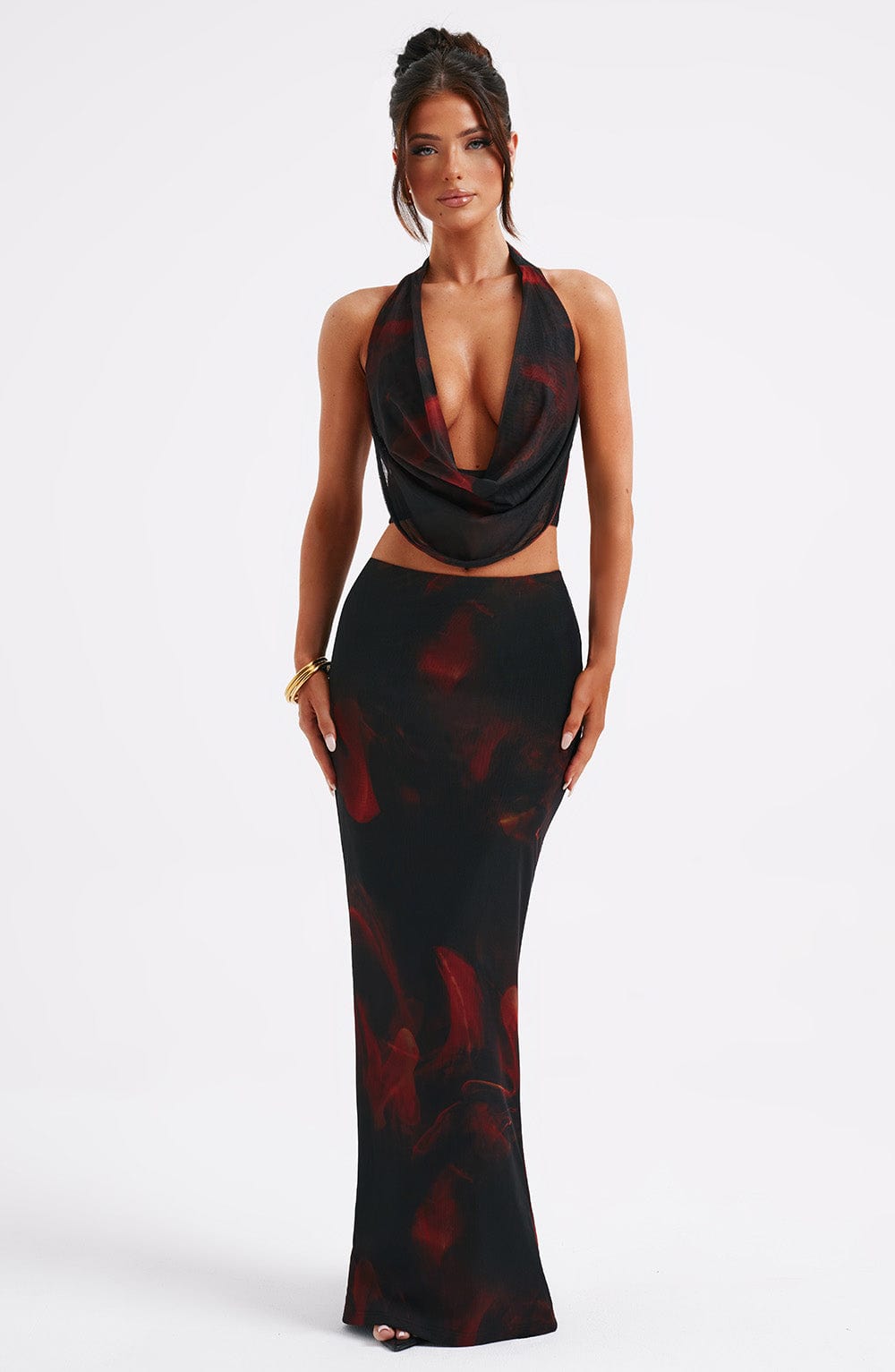Chrishelle Maxi Siyah Etek