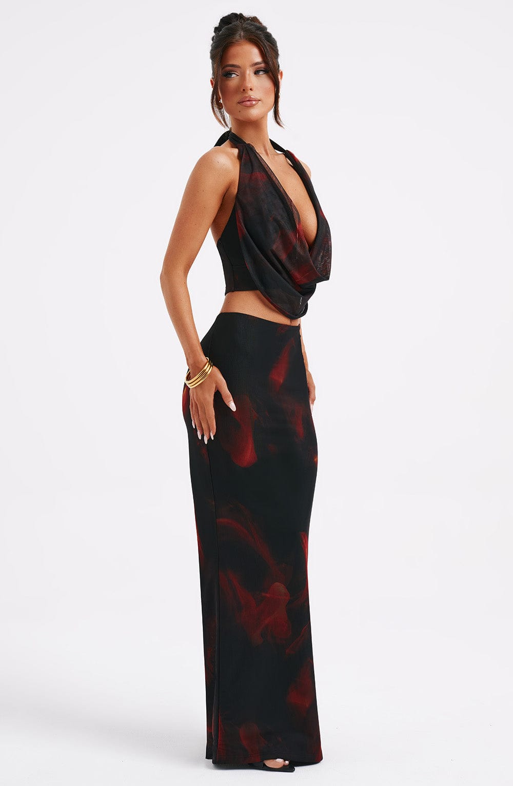Chrishelle Maxi Siyah Etek