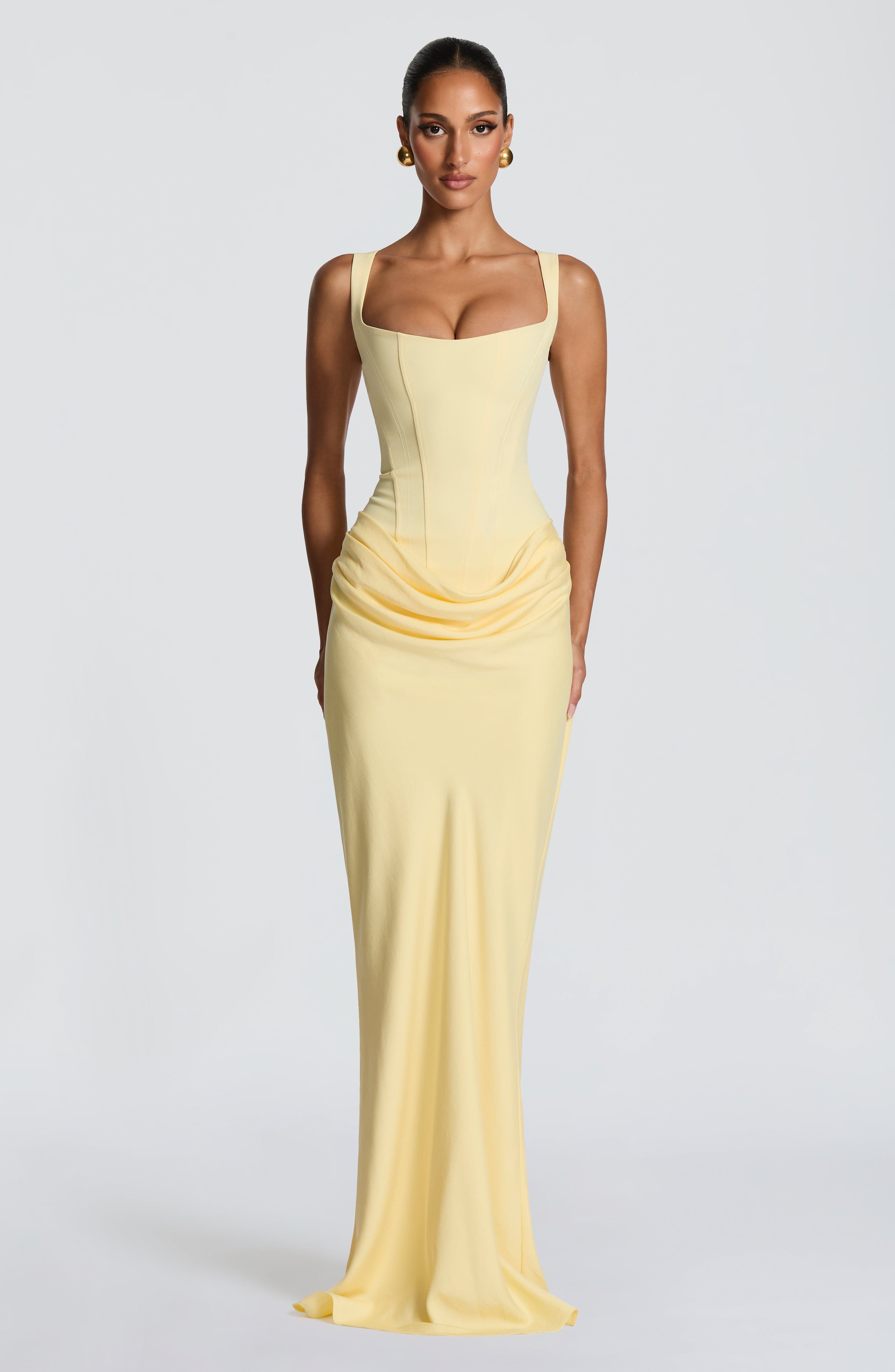 Yazlık Limon Cornelia Maxi Elbise