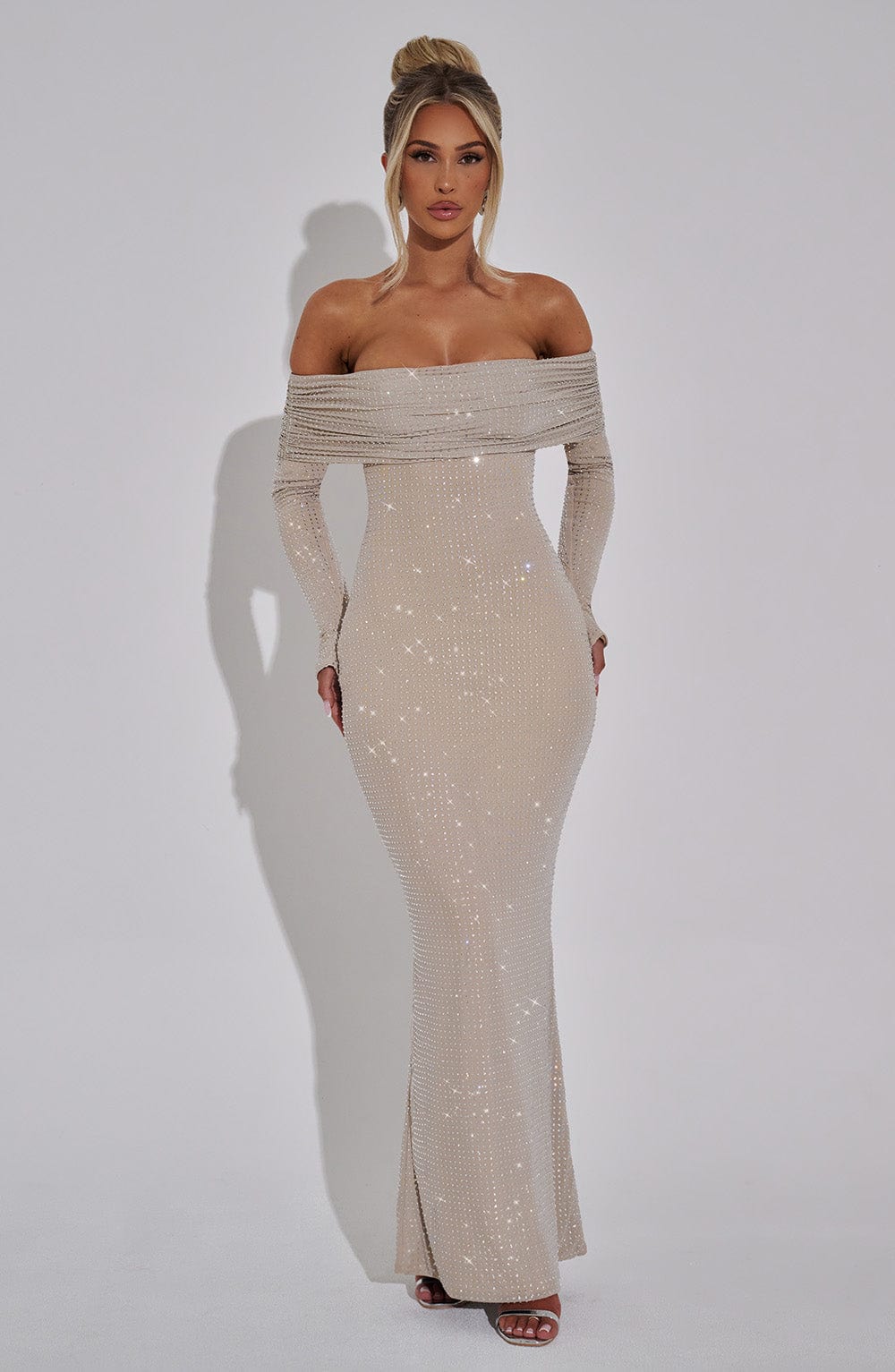 Kıbrıs Maxi Nude Elbise