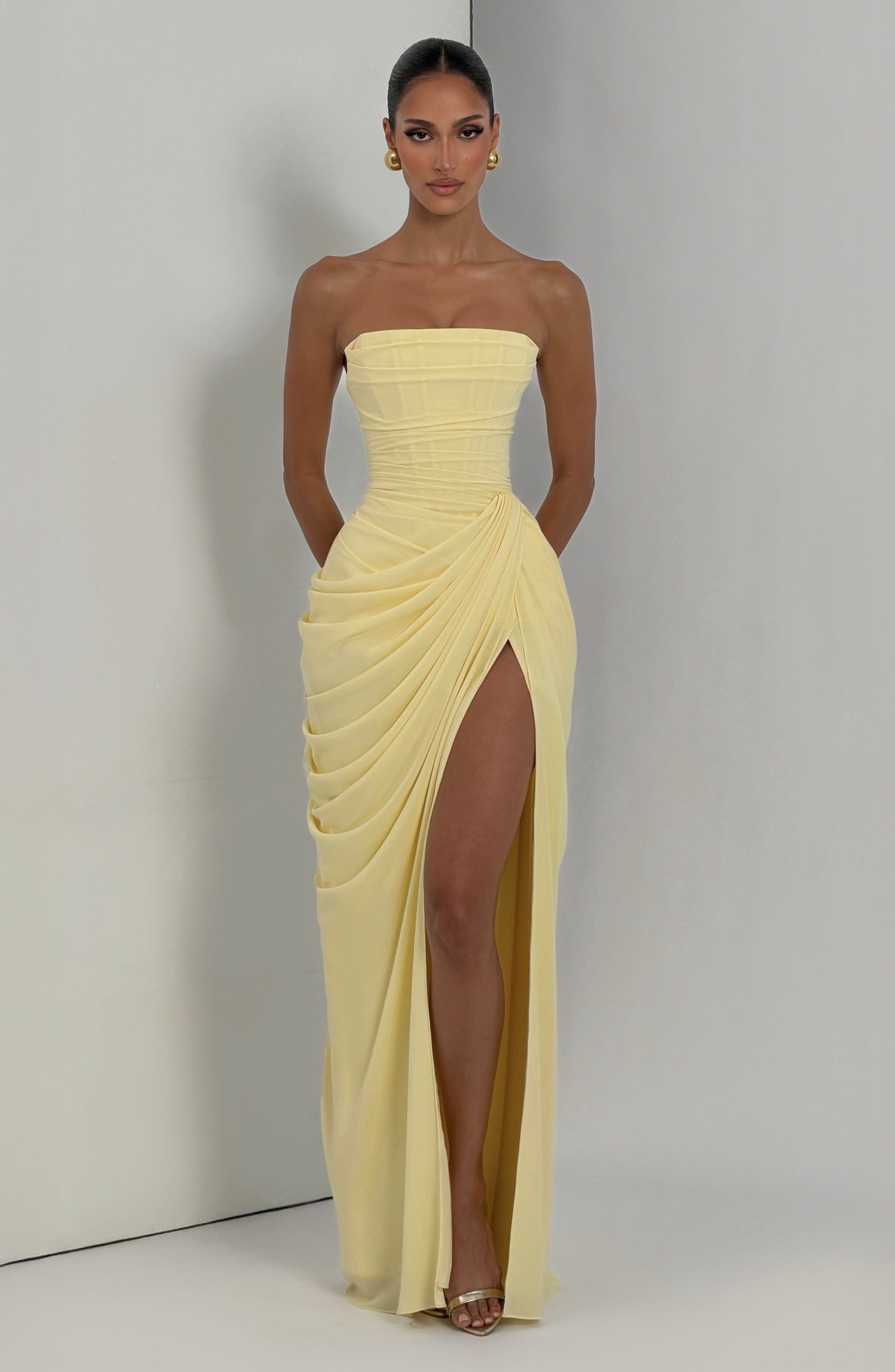 Cyra Limon Maxi Elbise