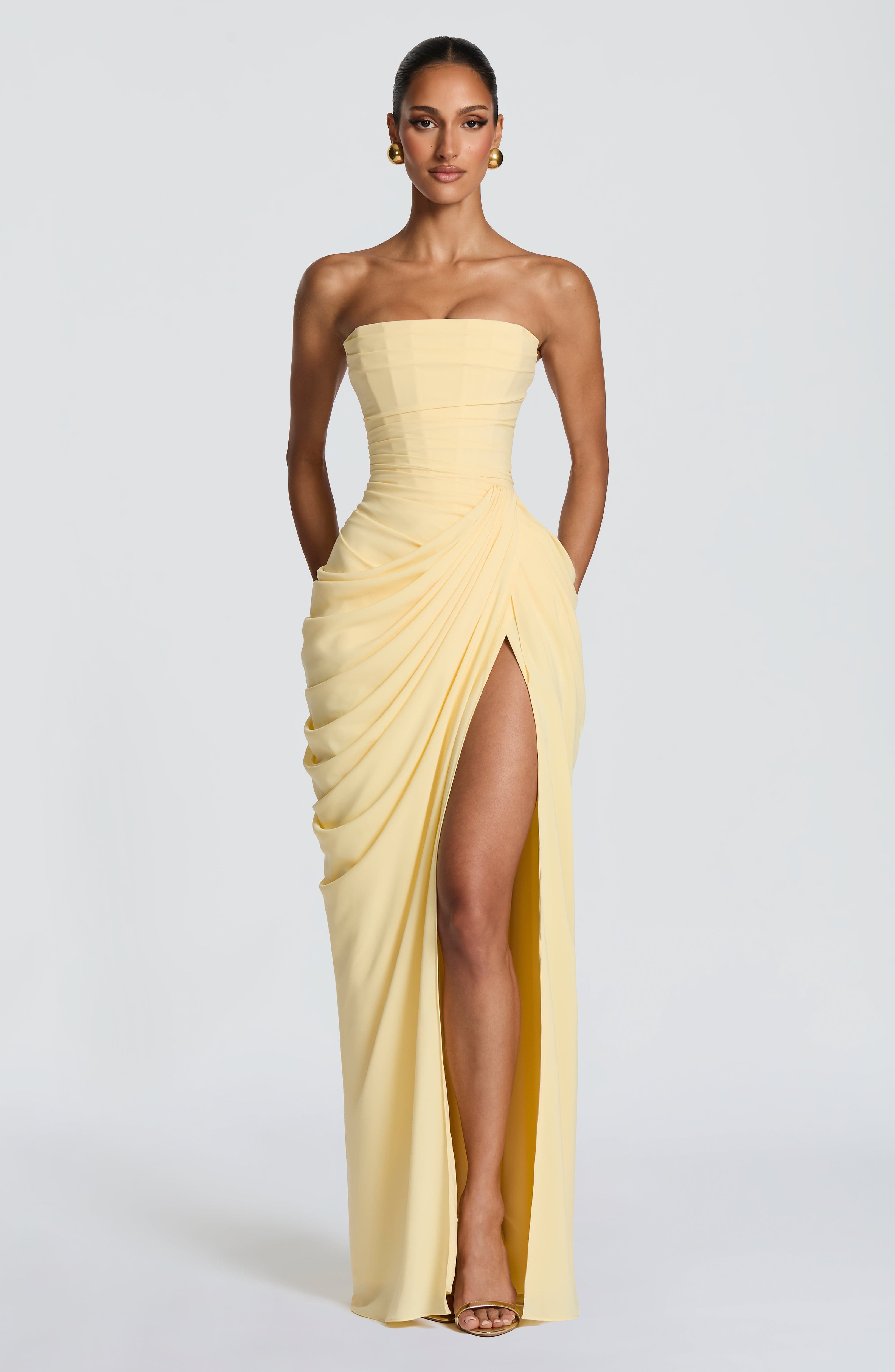 Cyra Limon Maxi Elbise