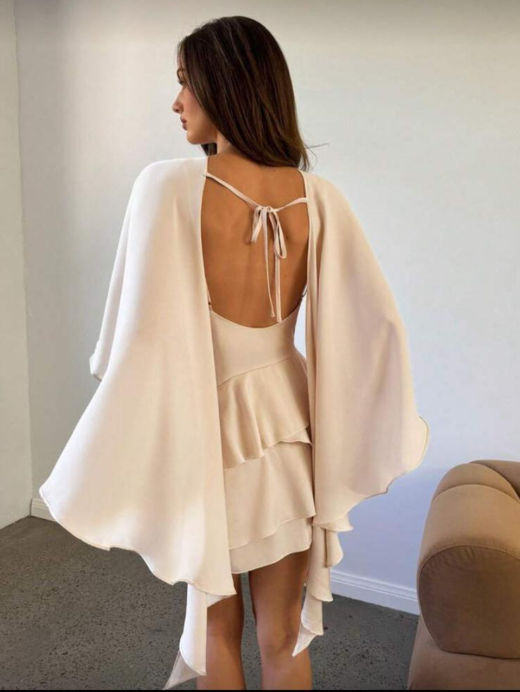 Valencia Asymmetric Mini Dress