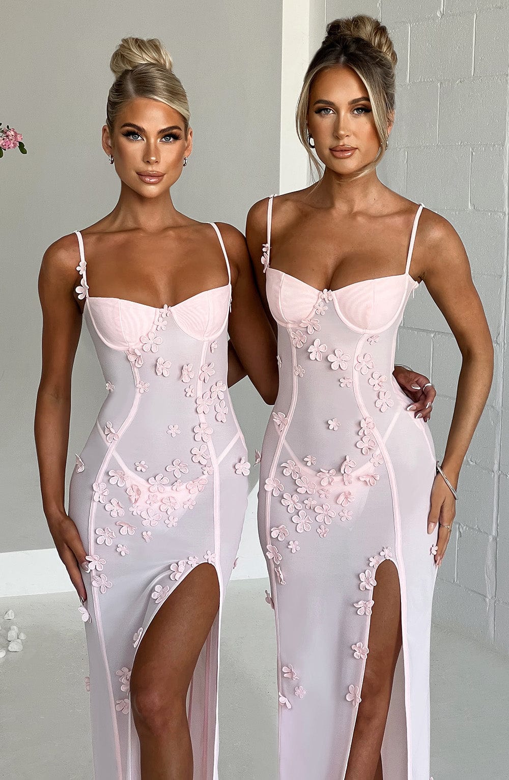 Dalary Pembe Maxi Elbise