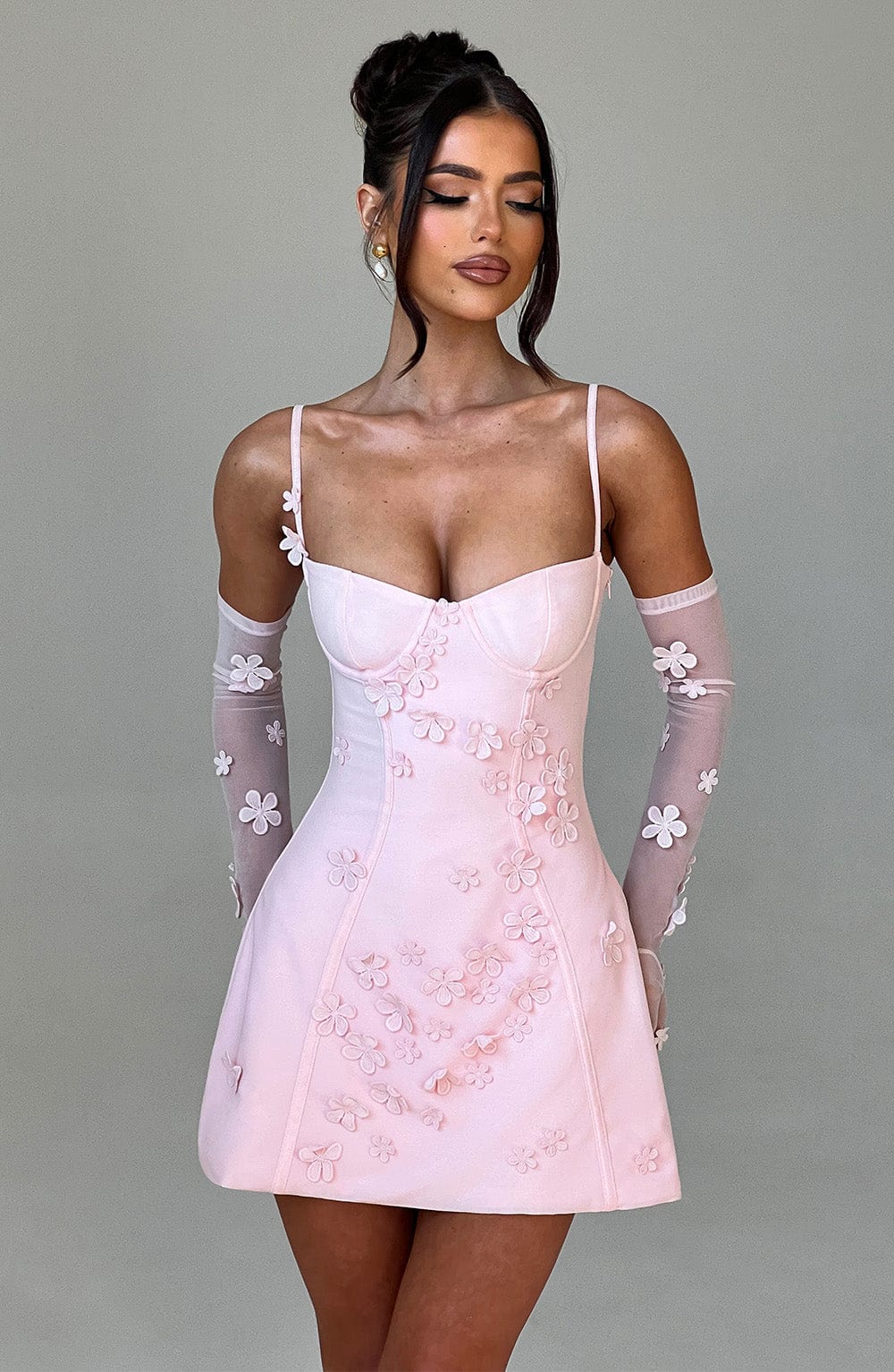 Pembe Dalary Mini Elbise