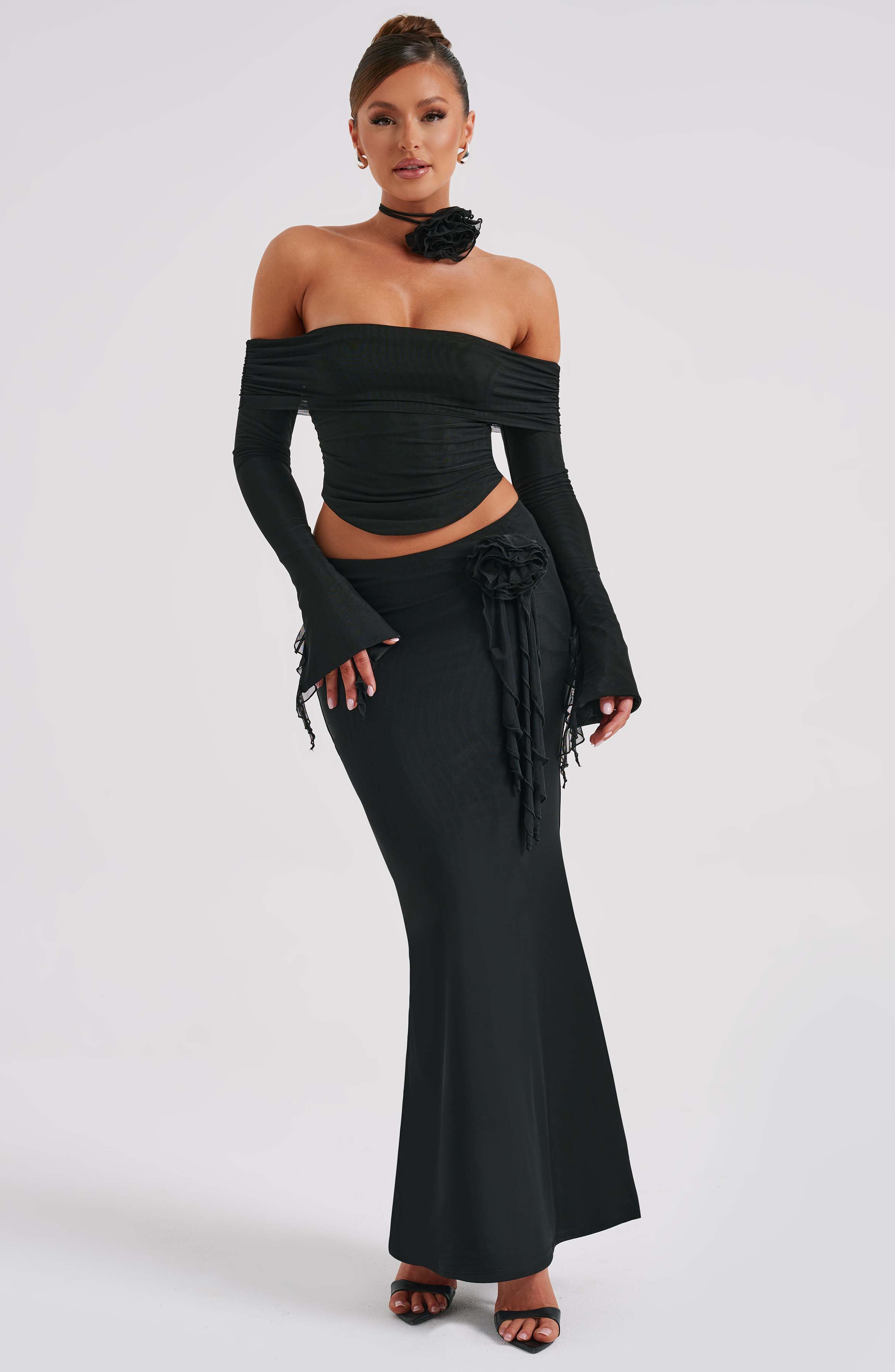 Deema Siyah Maxi Etek
