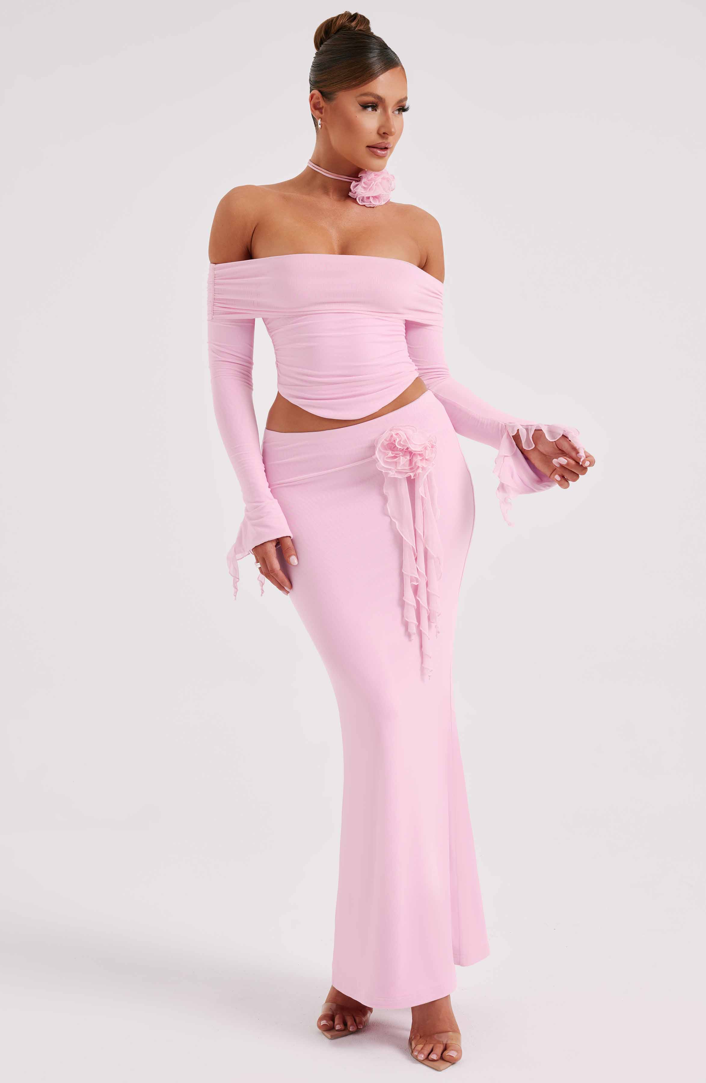 Deema Pembe Maxi Etek