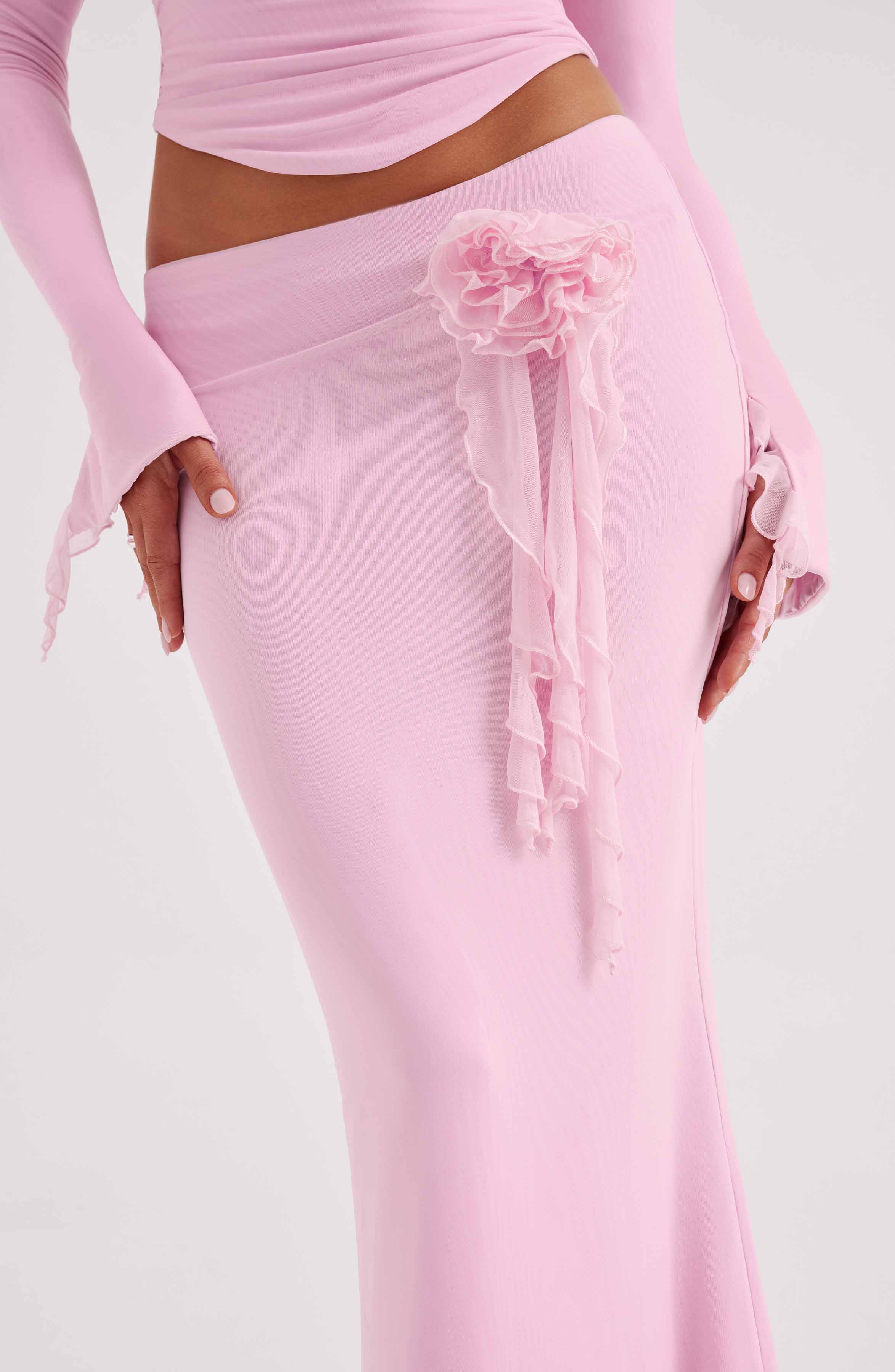 Deema Pembe Maxi Etek