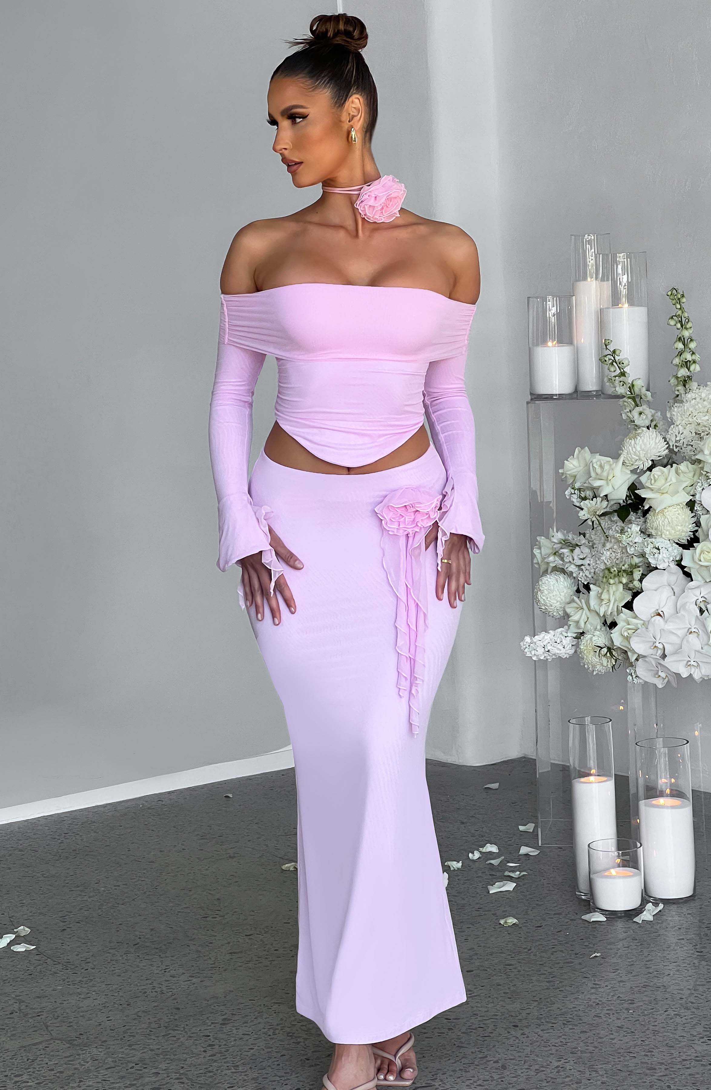 Deema Pembe Maxi Etek