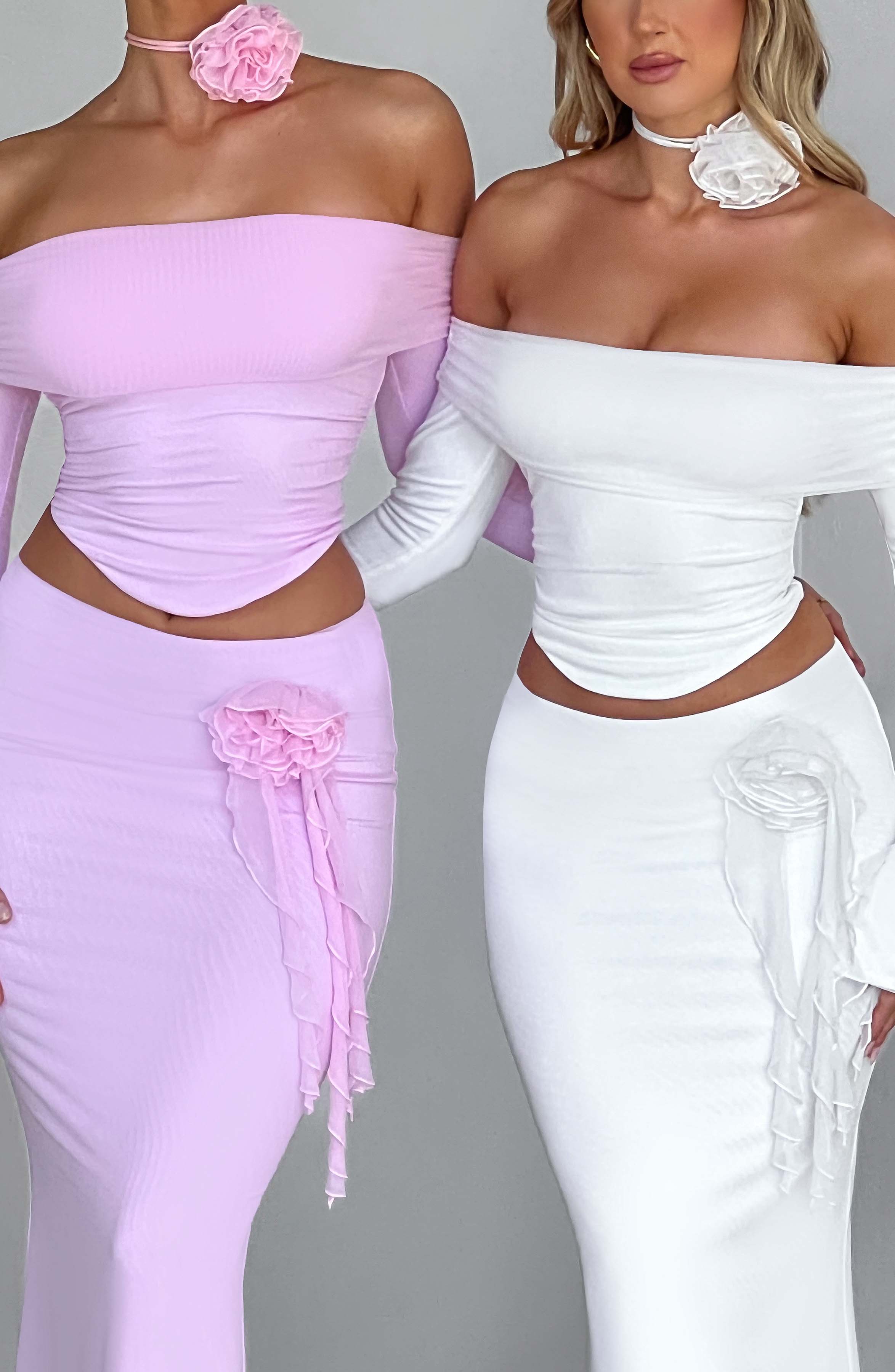 Deema Pembe Maxi Etek