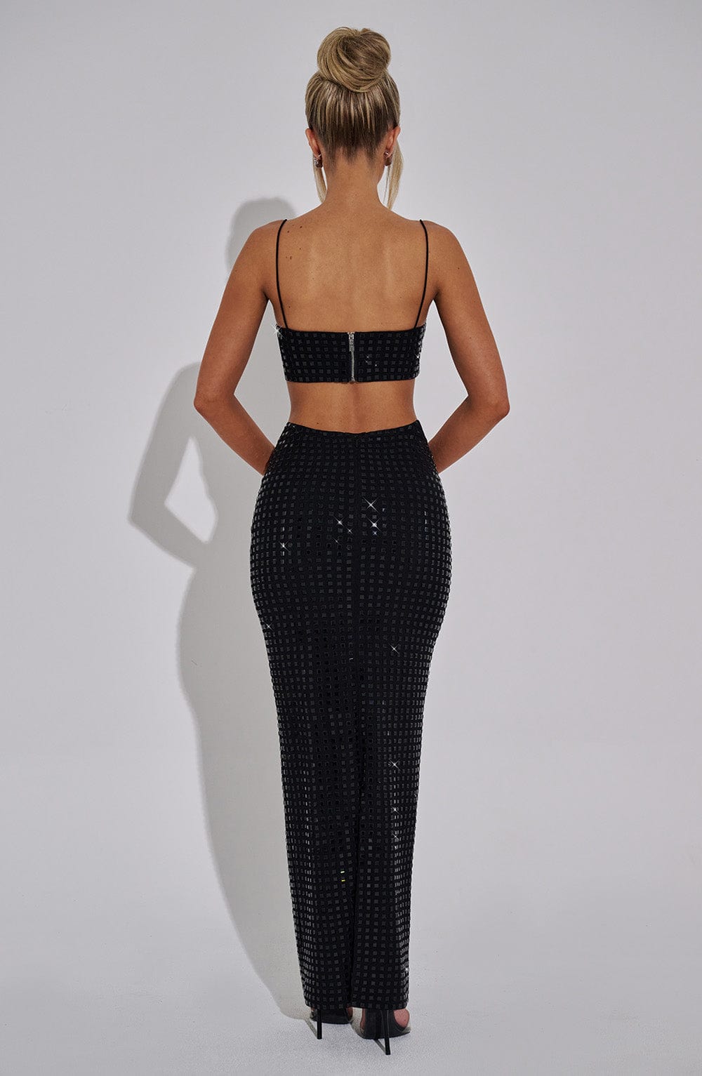Dimity Siyah Maxi Etek