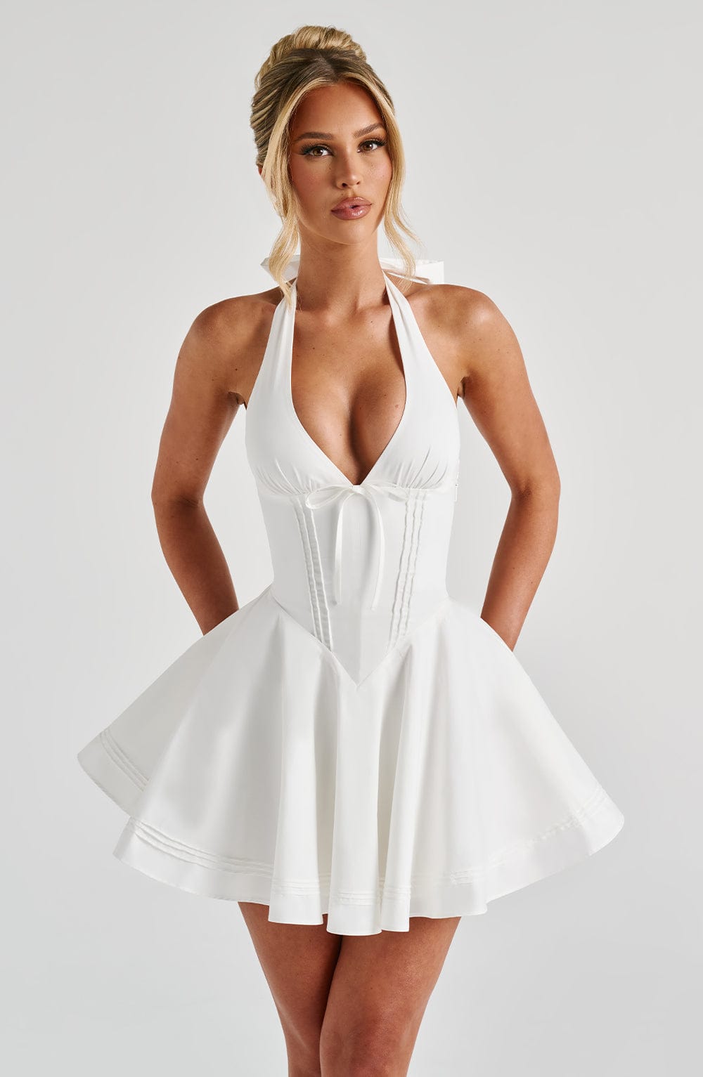 Doris Mini Krem Elbise
