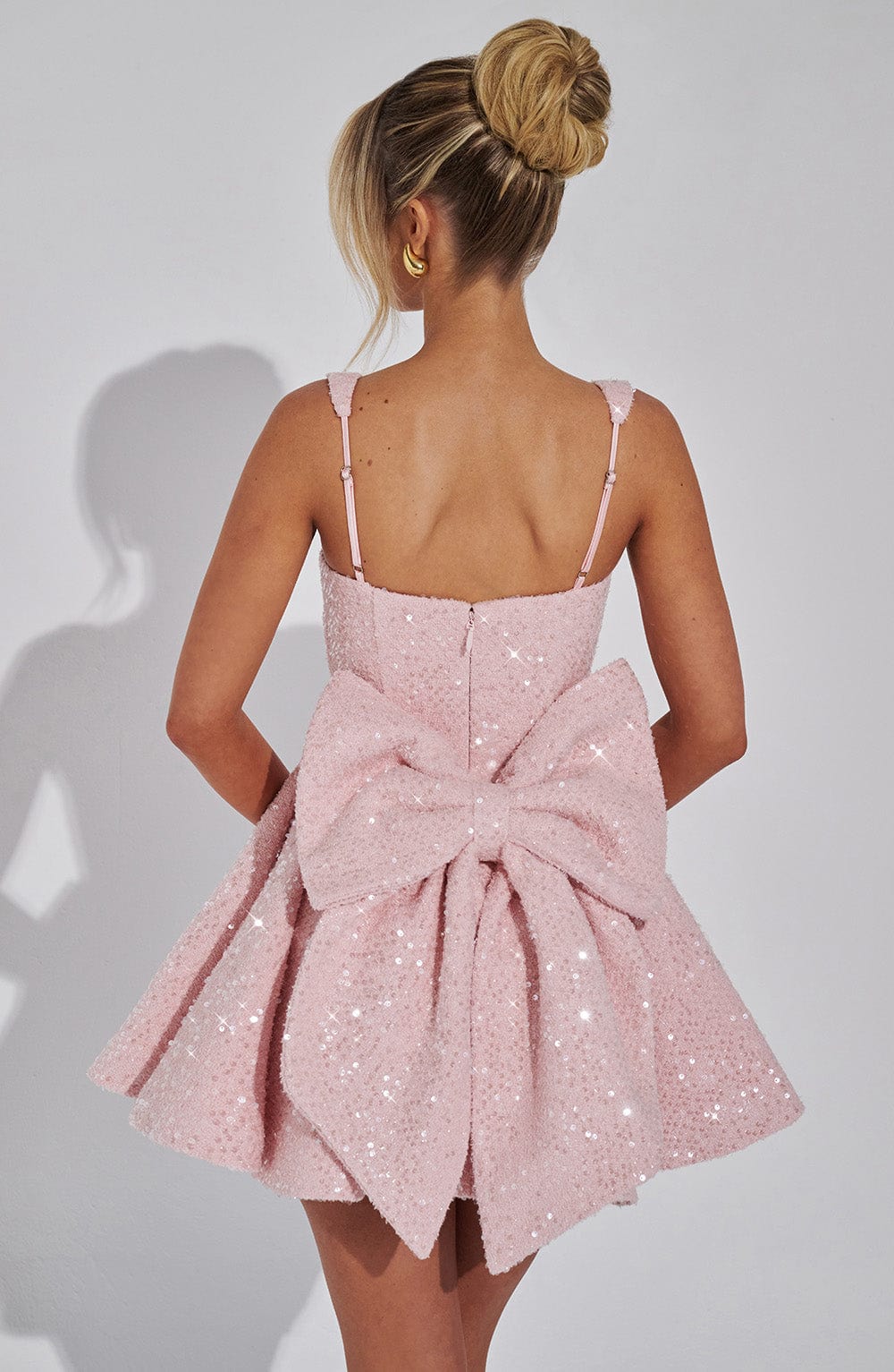 Pembe Dorothy Mini Elbise