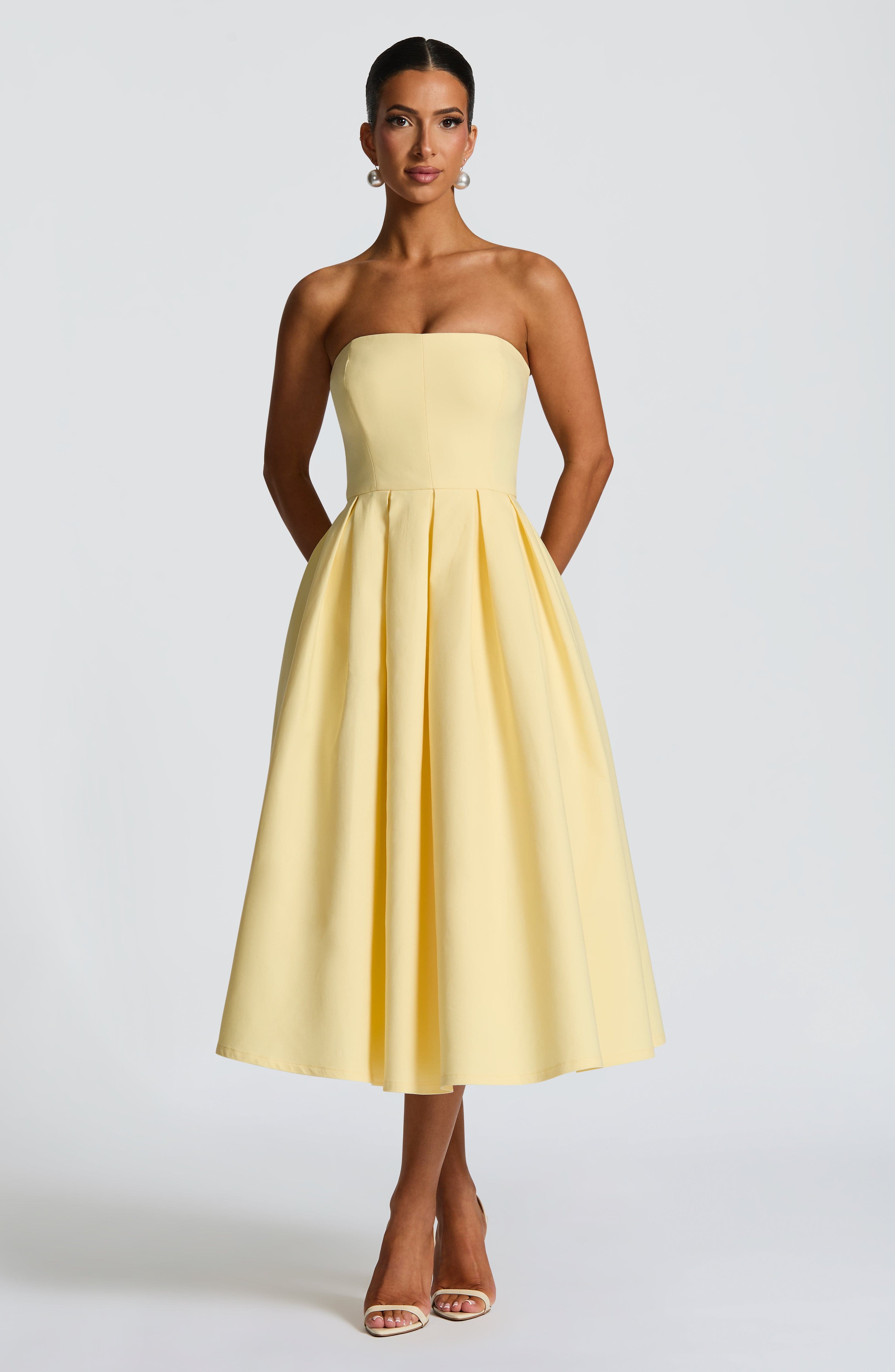 Edith Limon Midi Elbise