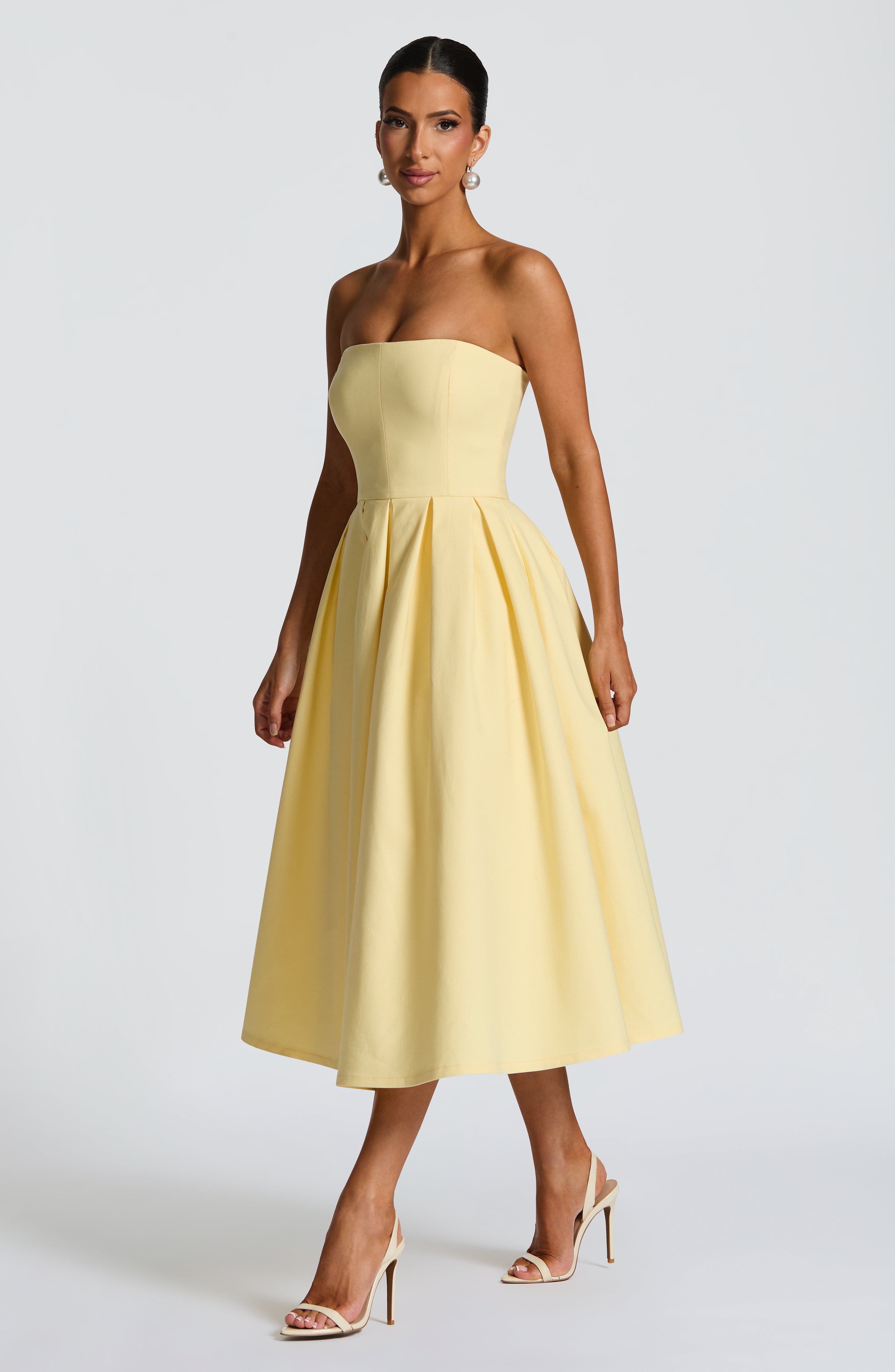 Edith Limon Midi Elbise
