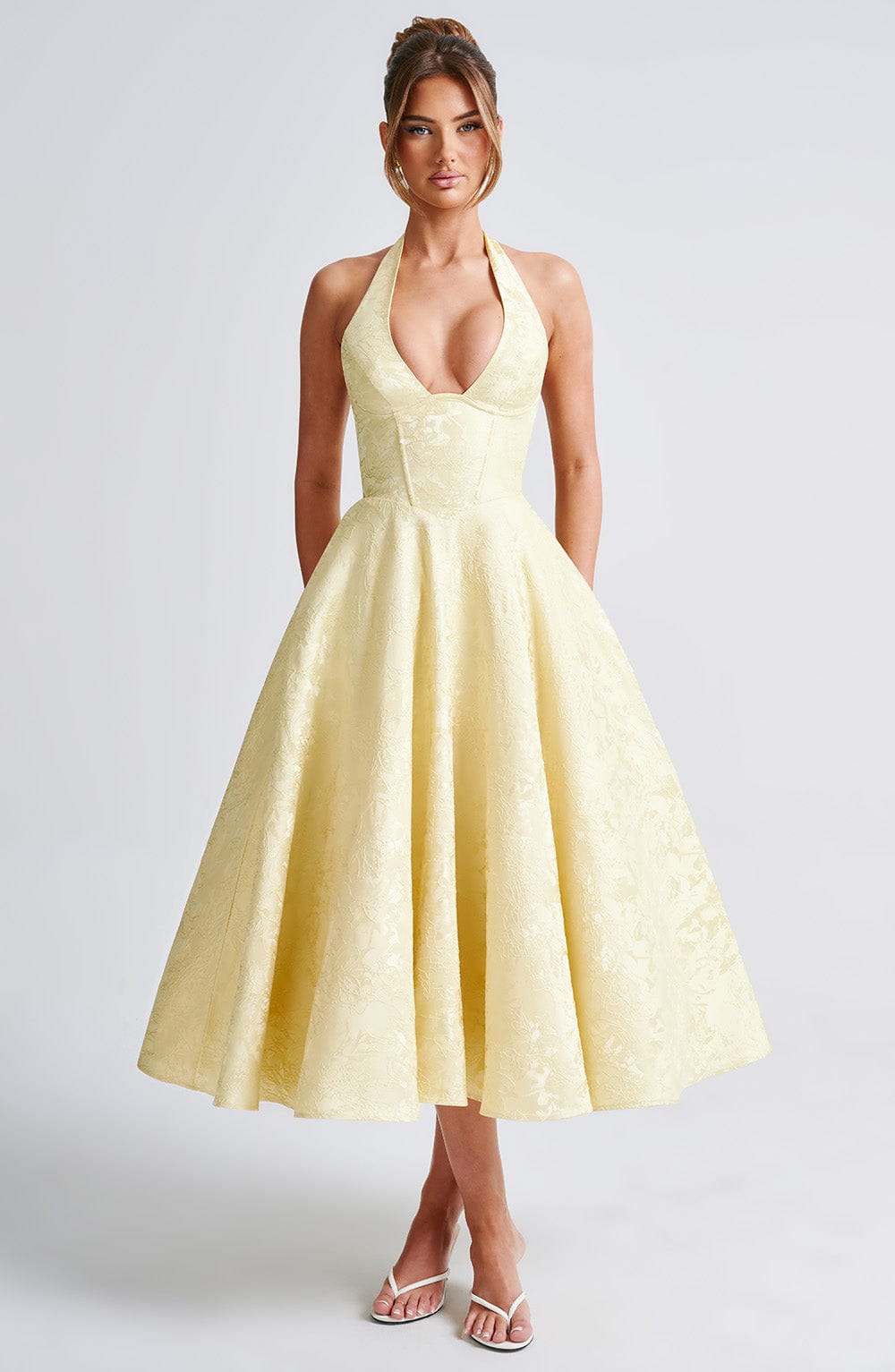 Effie Limon Midi Elbise