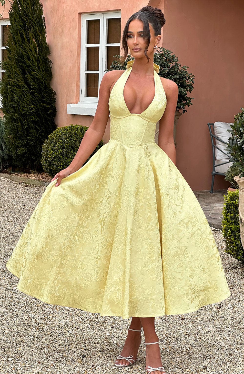 Effie Limon Midi Elbise