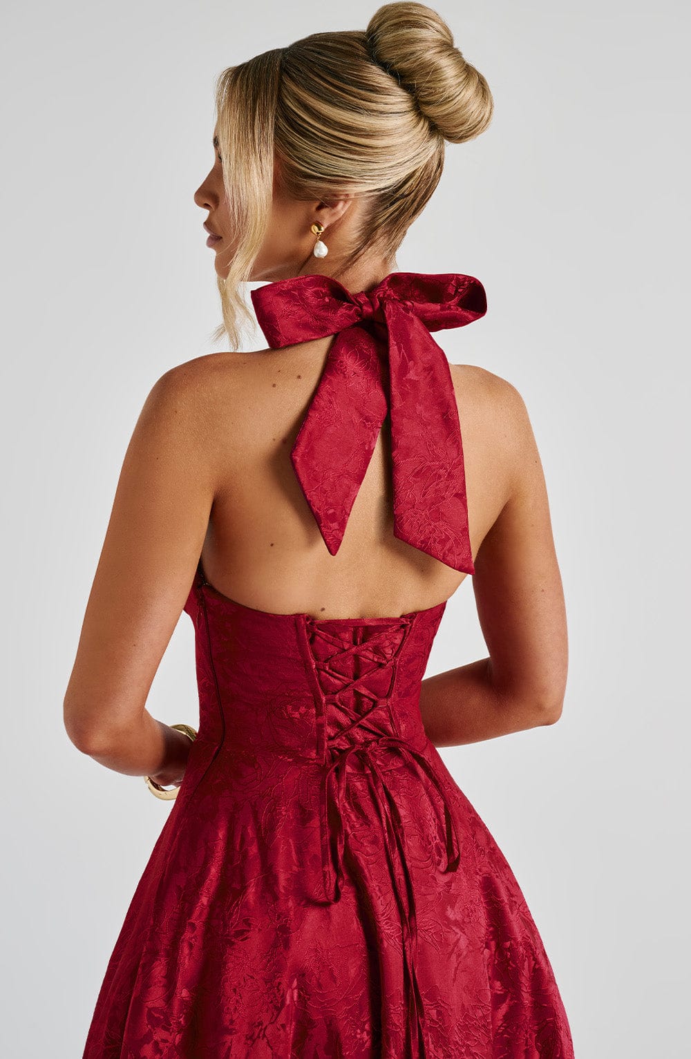 Effie Kırmızı Midi Elbise