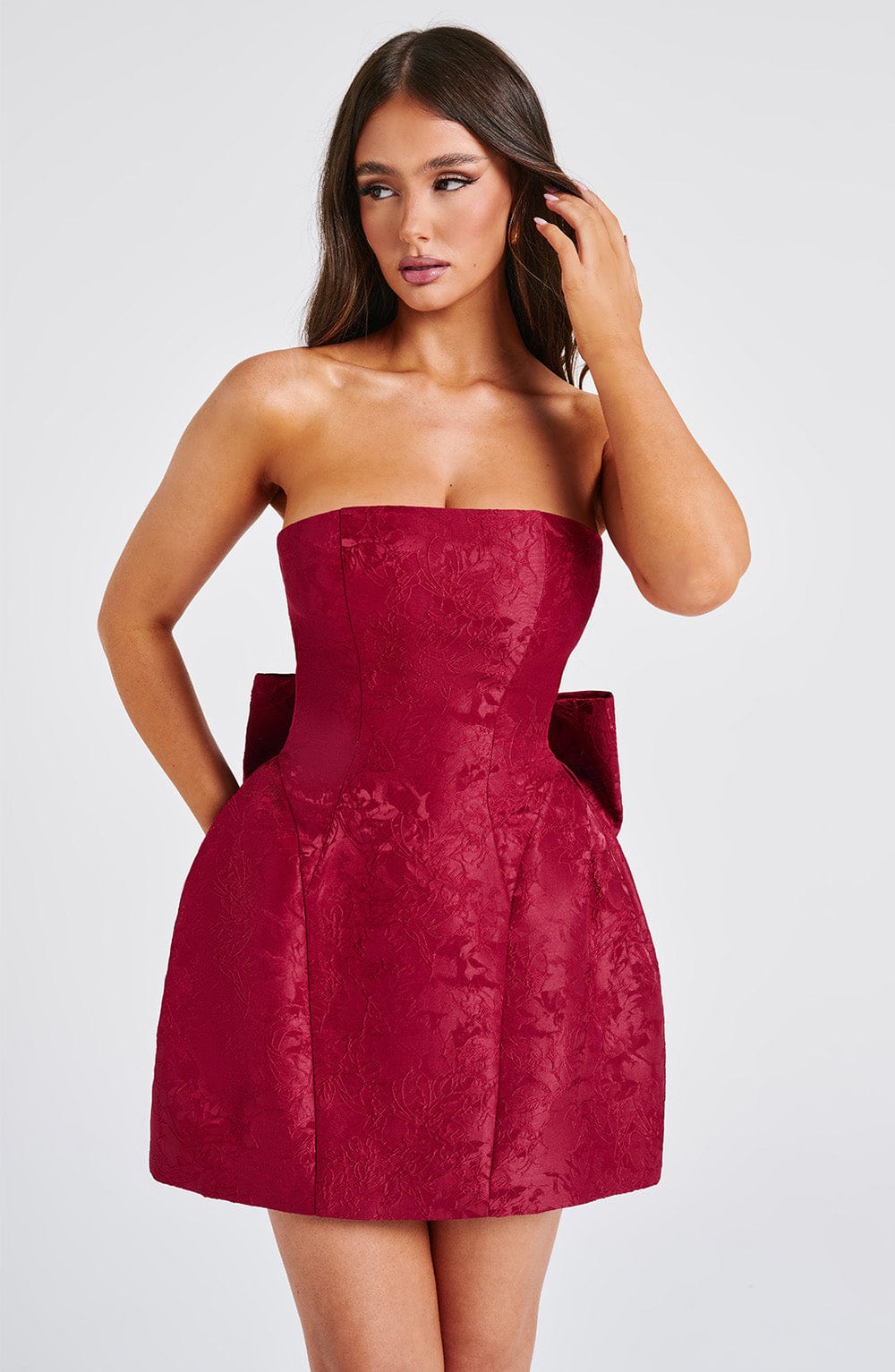 Kırmızı Elenora Mini Elbise