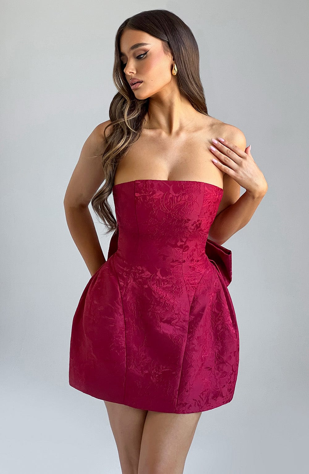 Kırmızı Elenora Mini Elbise