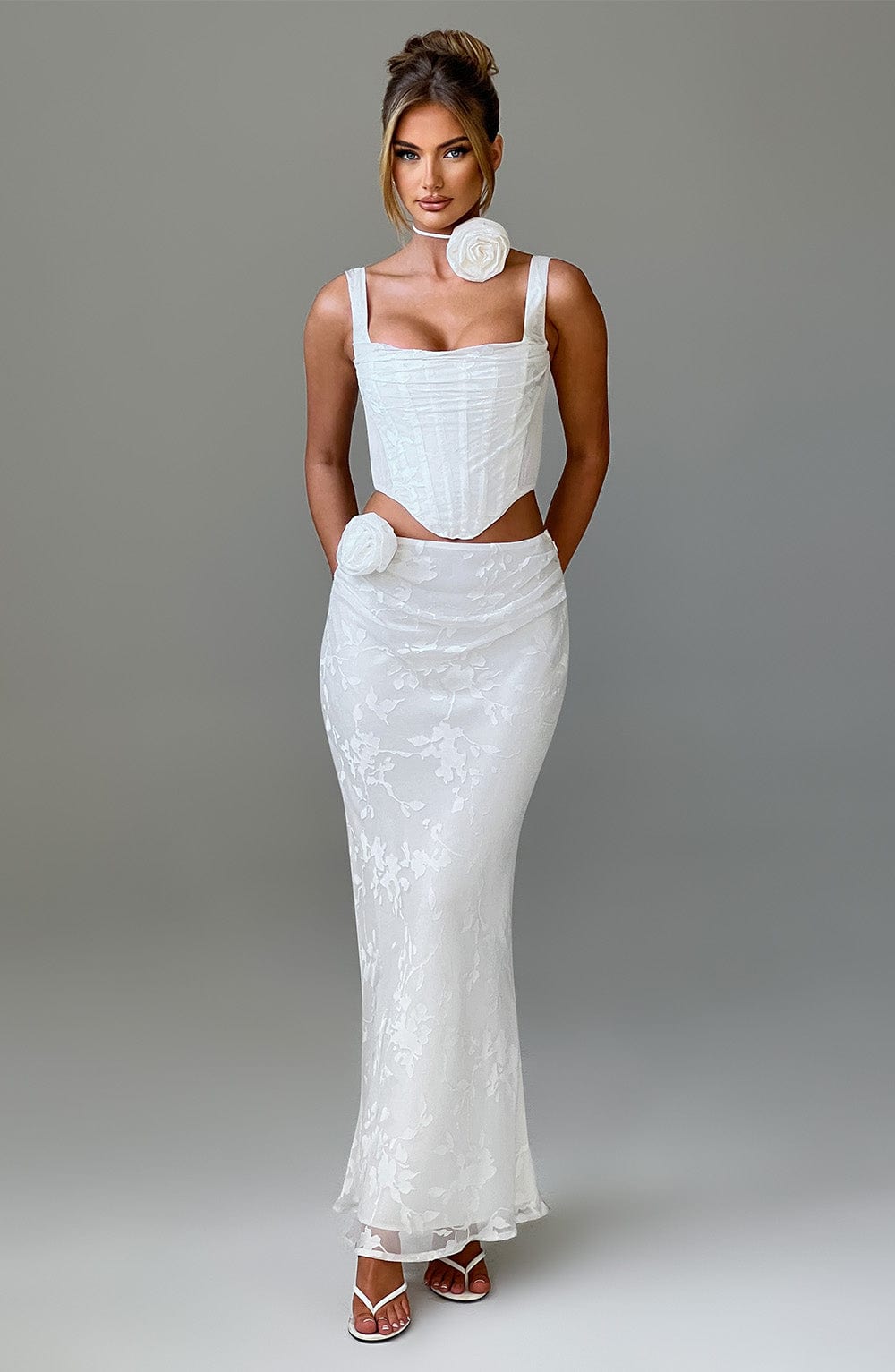 Elizabeth Ekru Maxi Etek