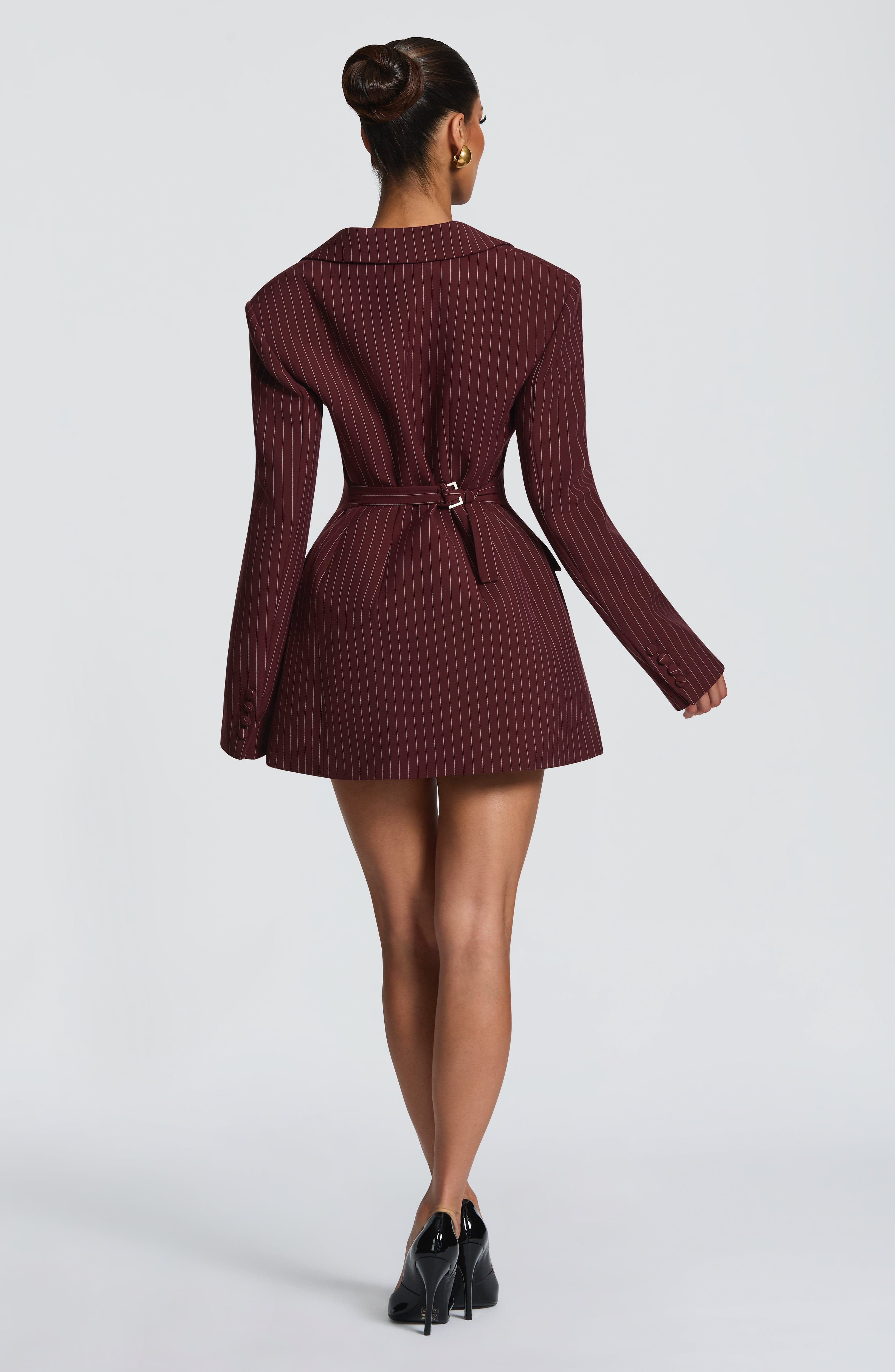 Elvira Mini Bordo Elbise