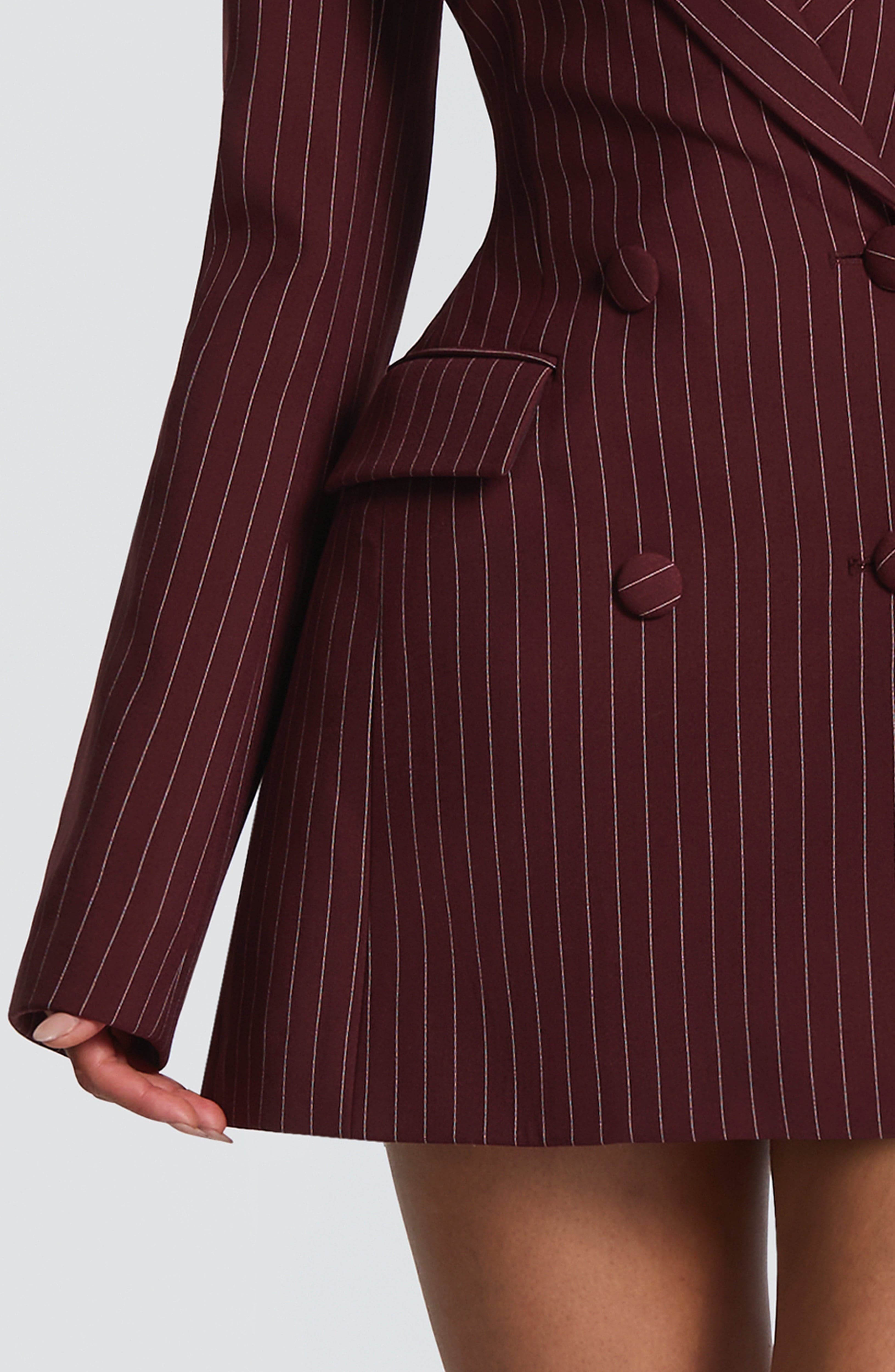 Elvira Mini Bordo Elbise