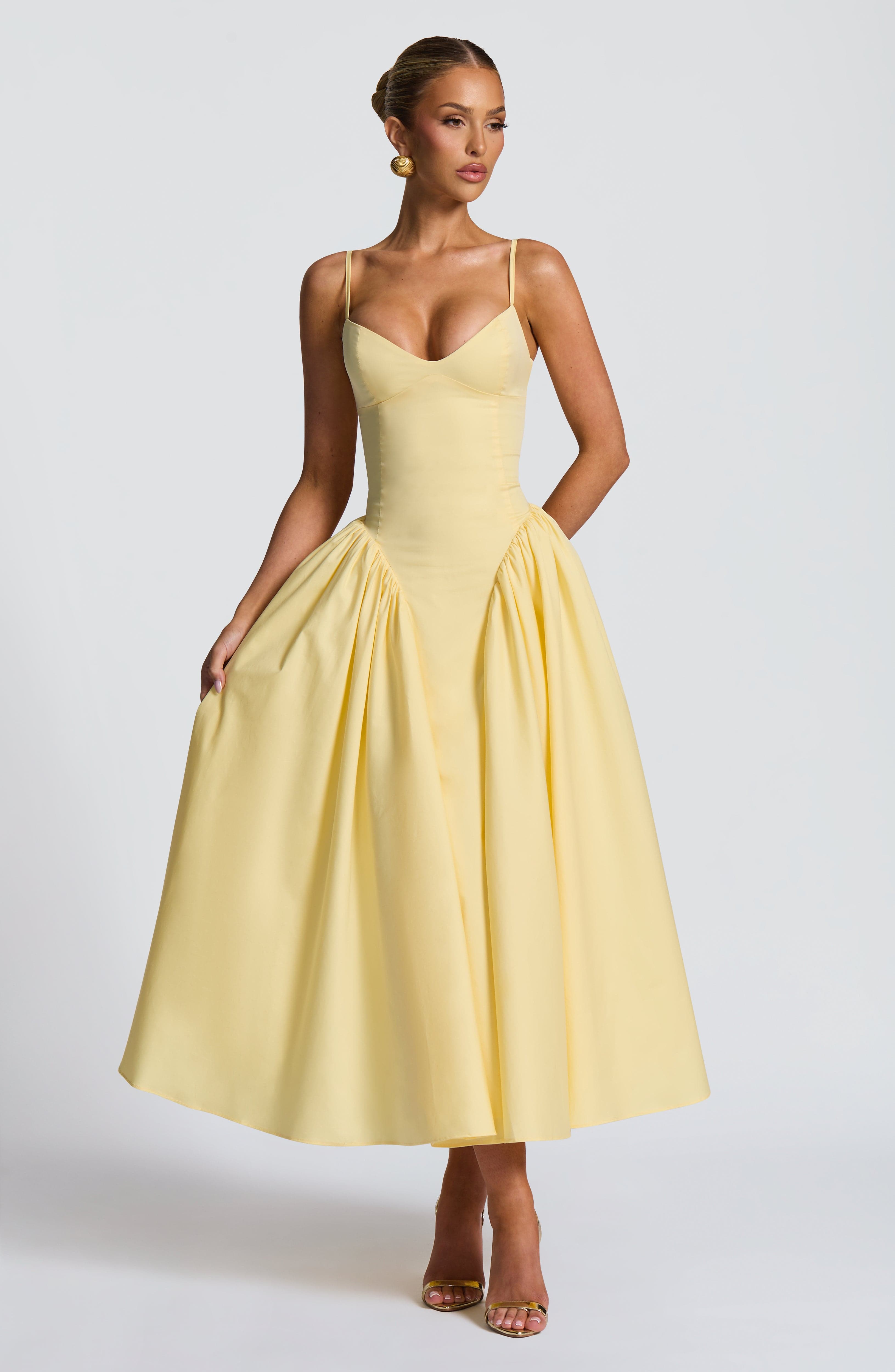 Emerson Limon Midi Elbise