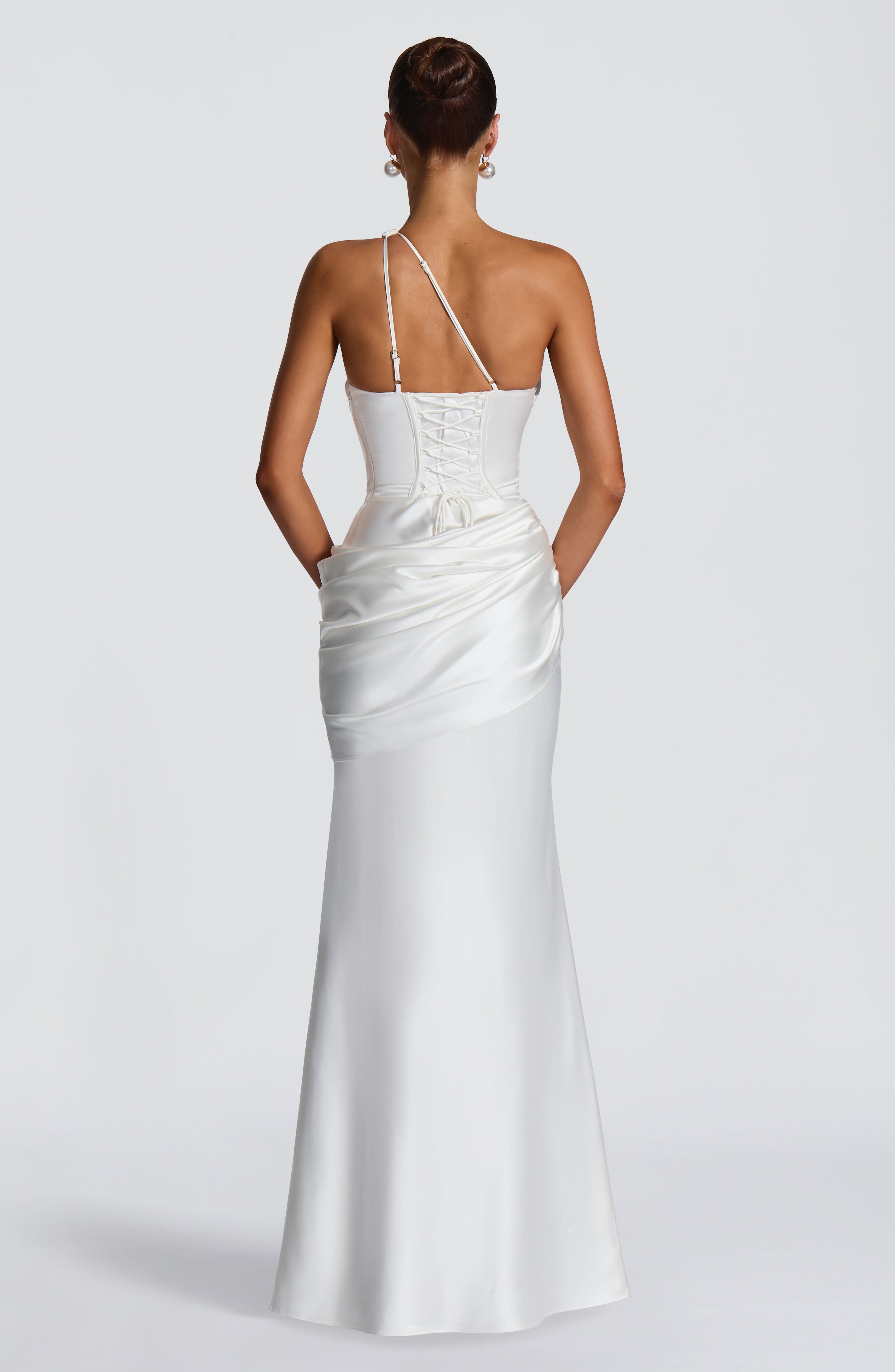 Emina Maxi Elbise – Fildişi