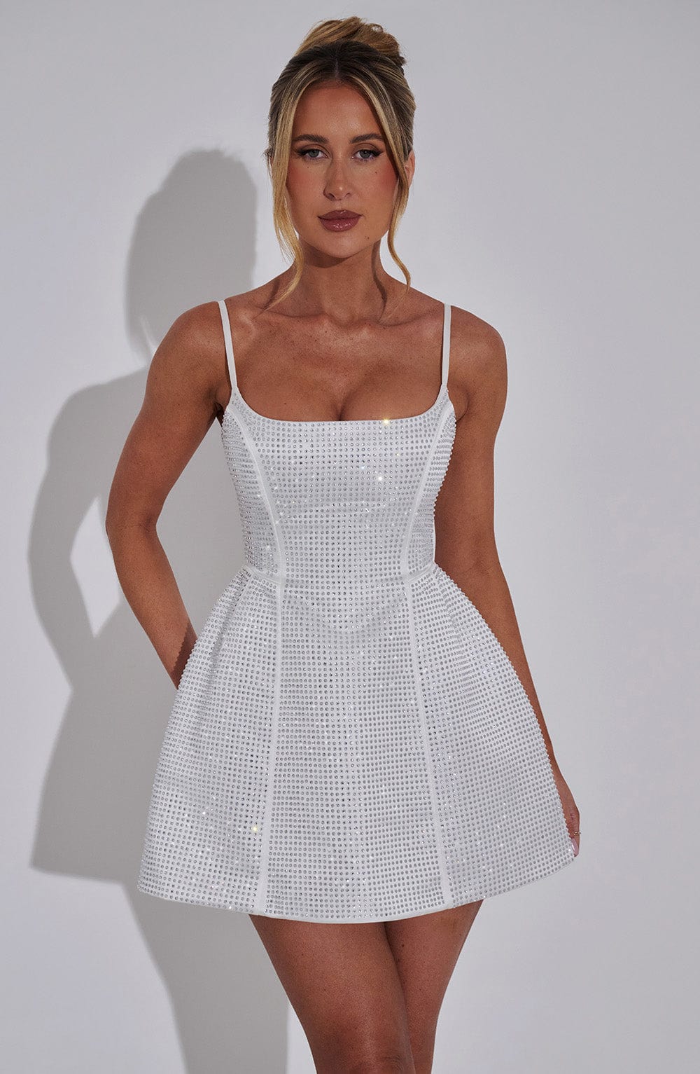 Emma Mini Krem Elbise