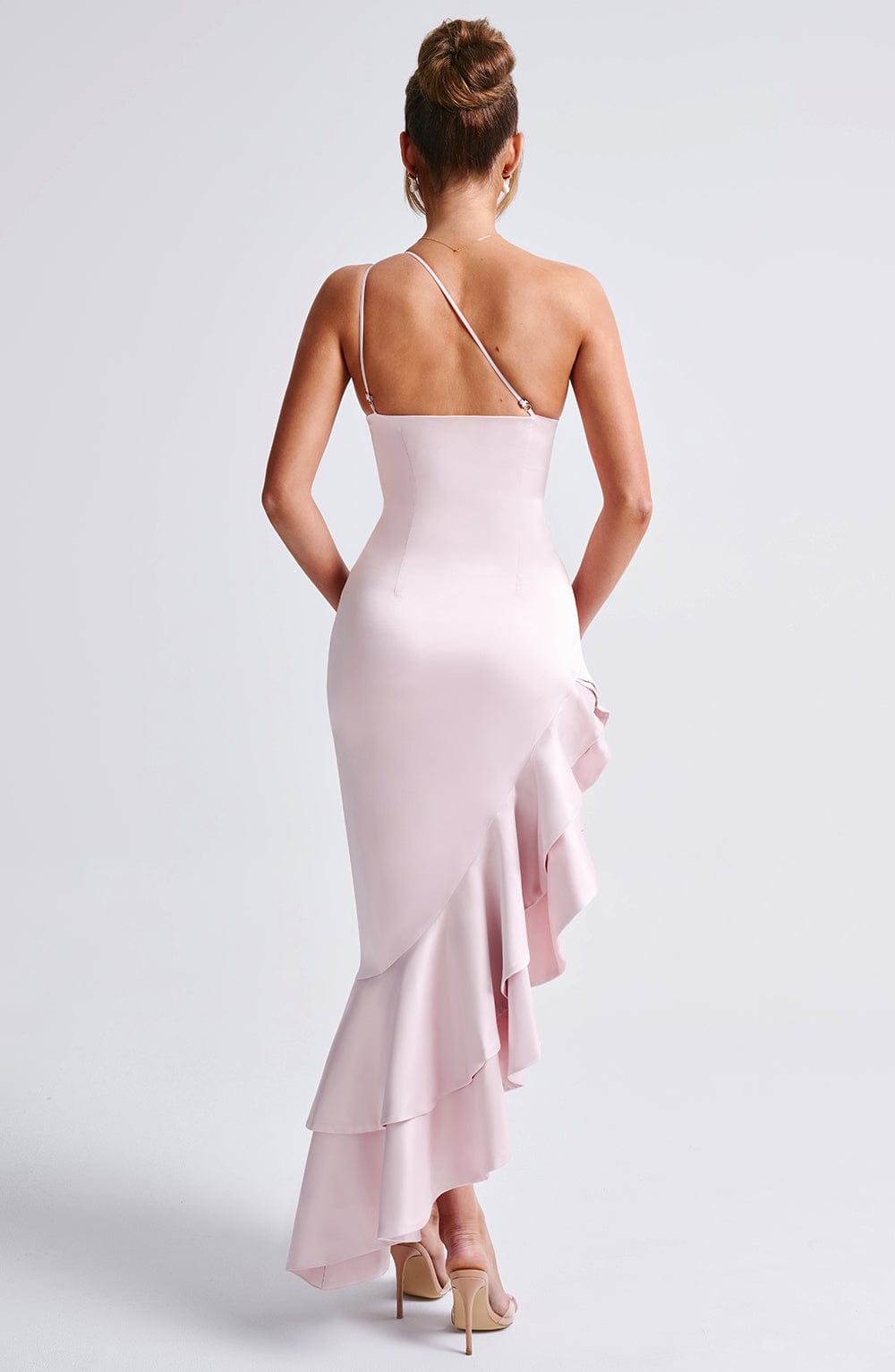 Esmeraya Pembe Maxi Elbise