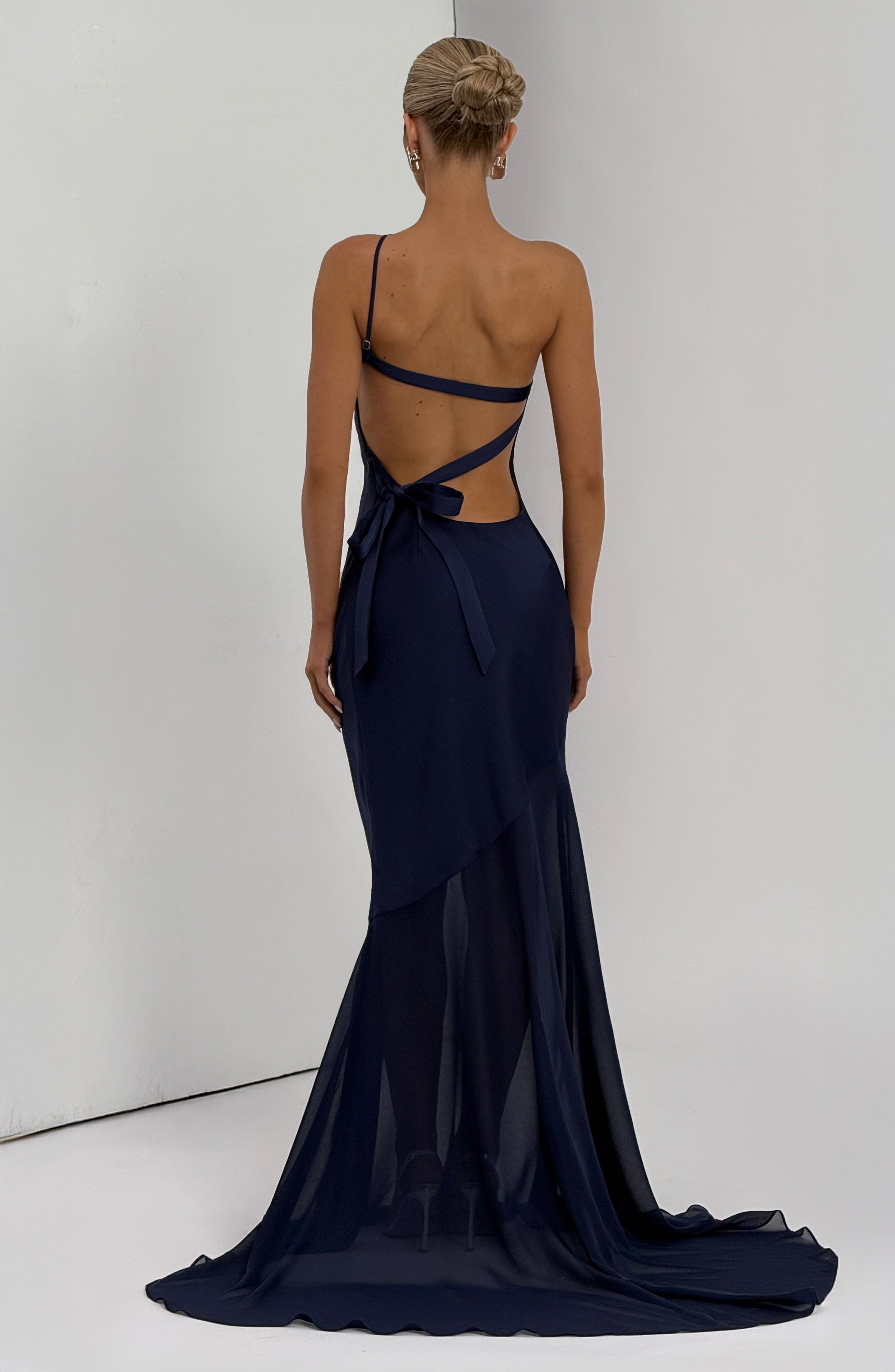 Fable Lacivert Maxi Elbise