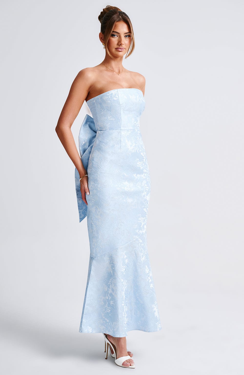 Felicity Mavi Maxi Elbise