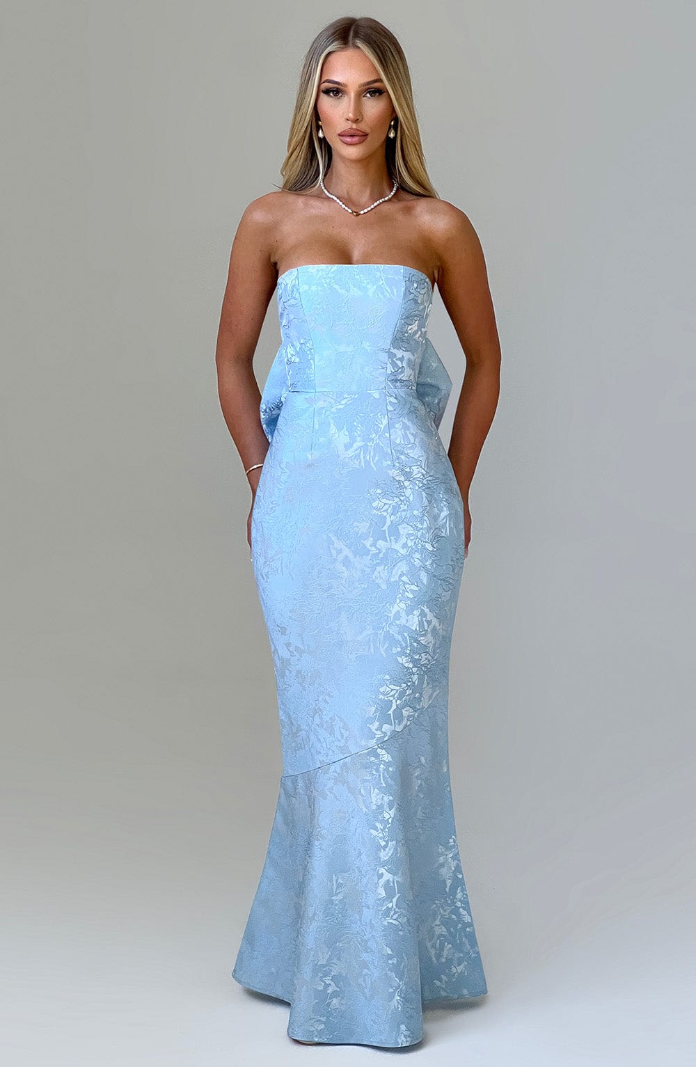 Felicity Mavi Maxi Elbise