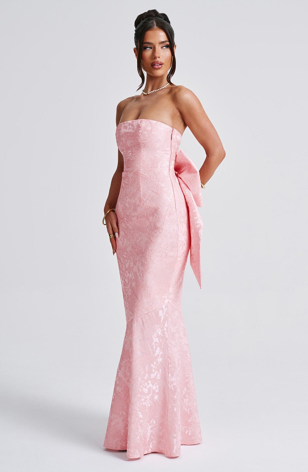 Felicity Pembe Maxi Elbise