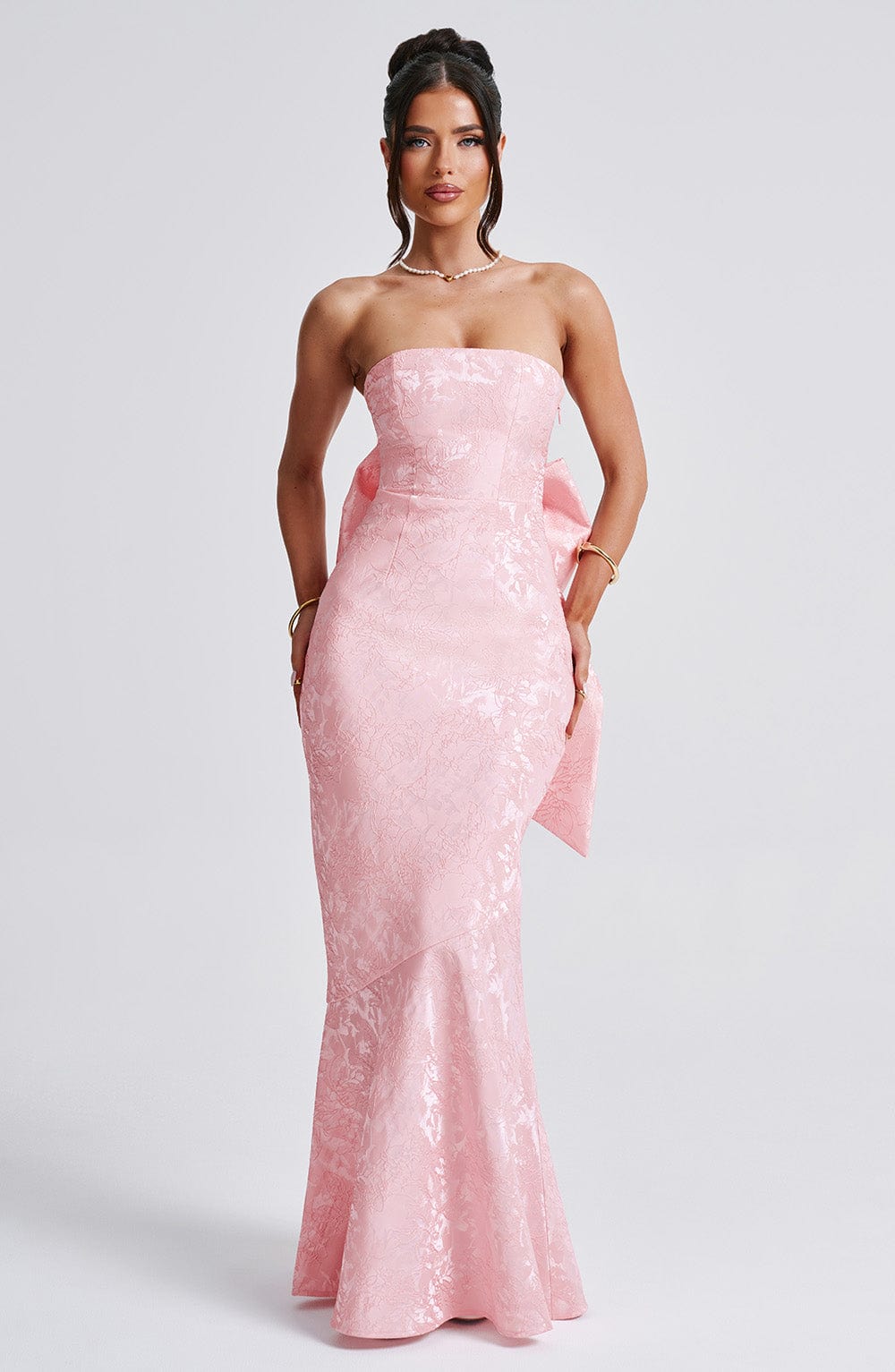 Felicity Pembe Maxi Elbise