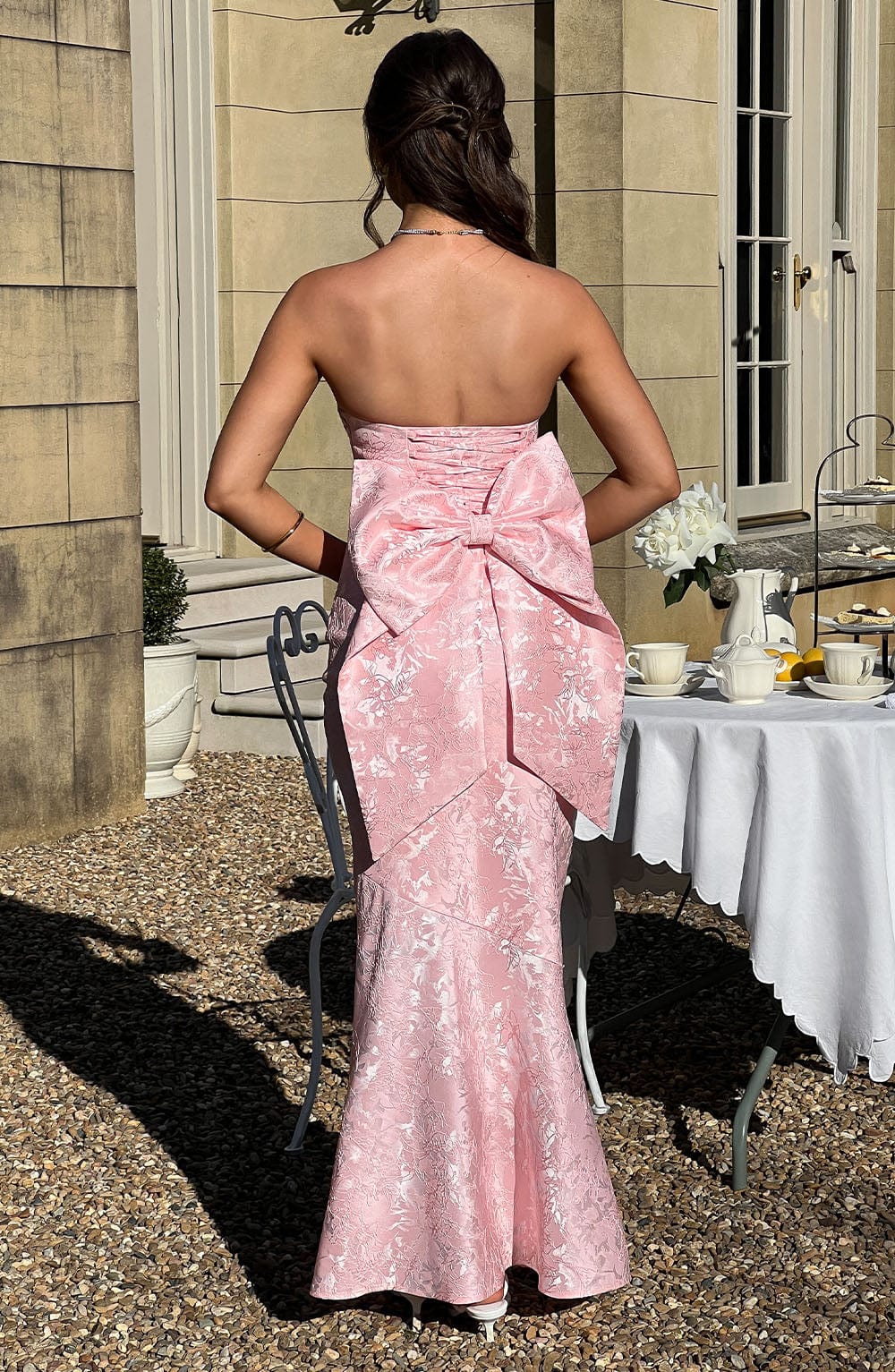 Felicity Pembe Maxi Elbise