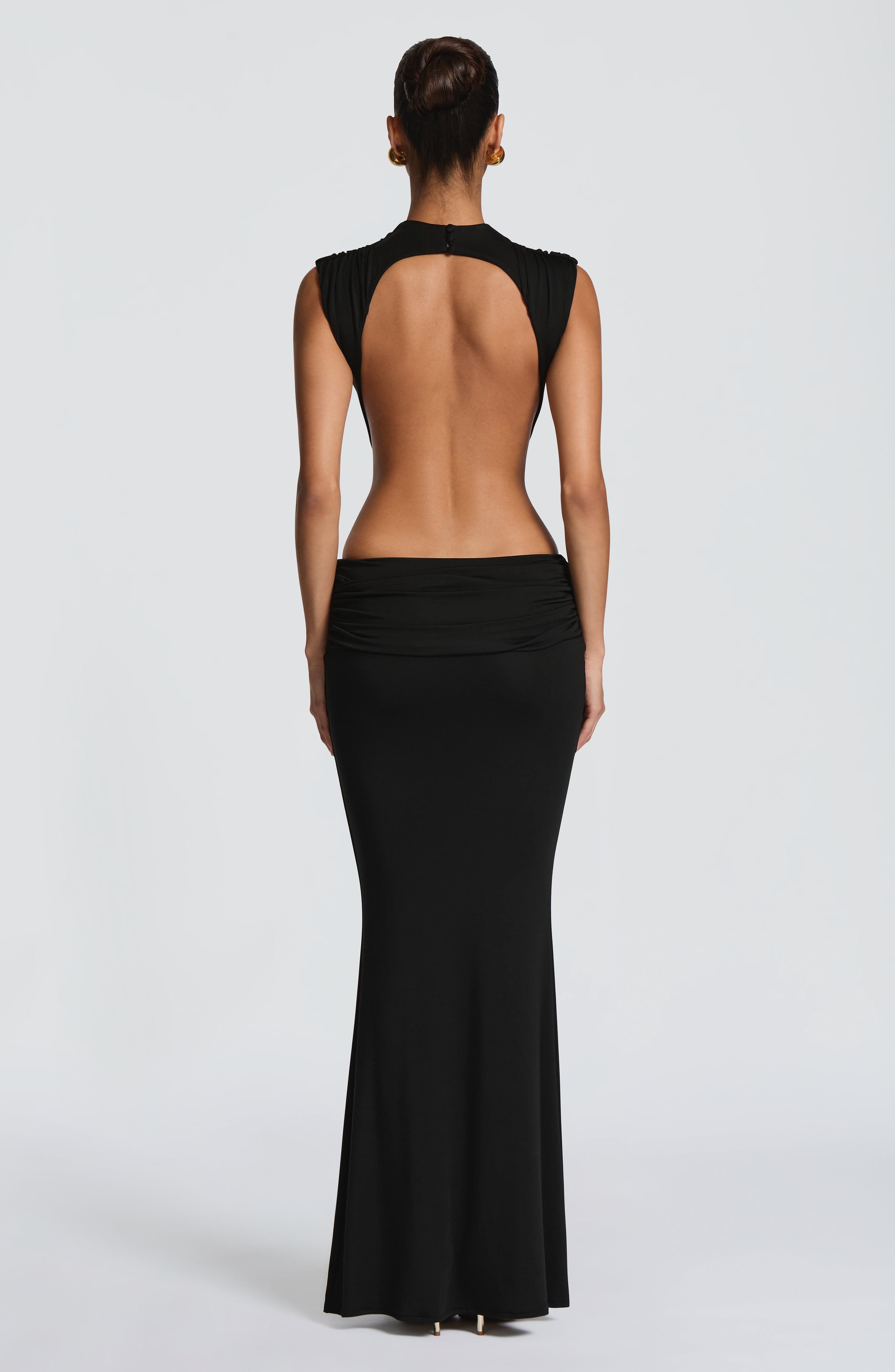 Fenella Siyah Maxi Elbise