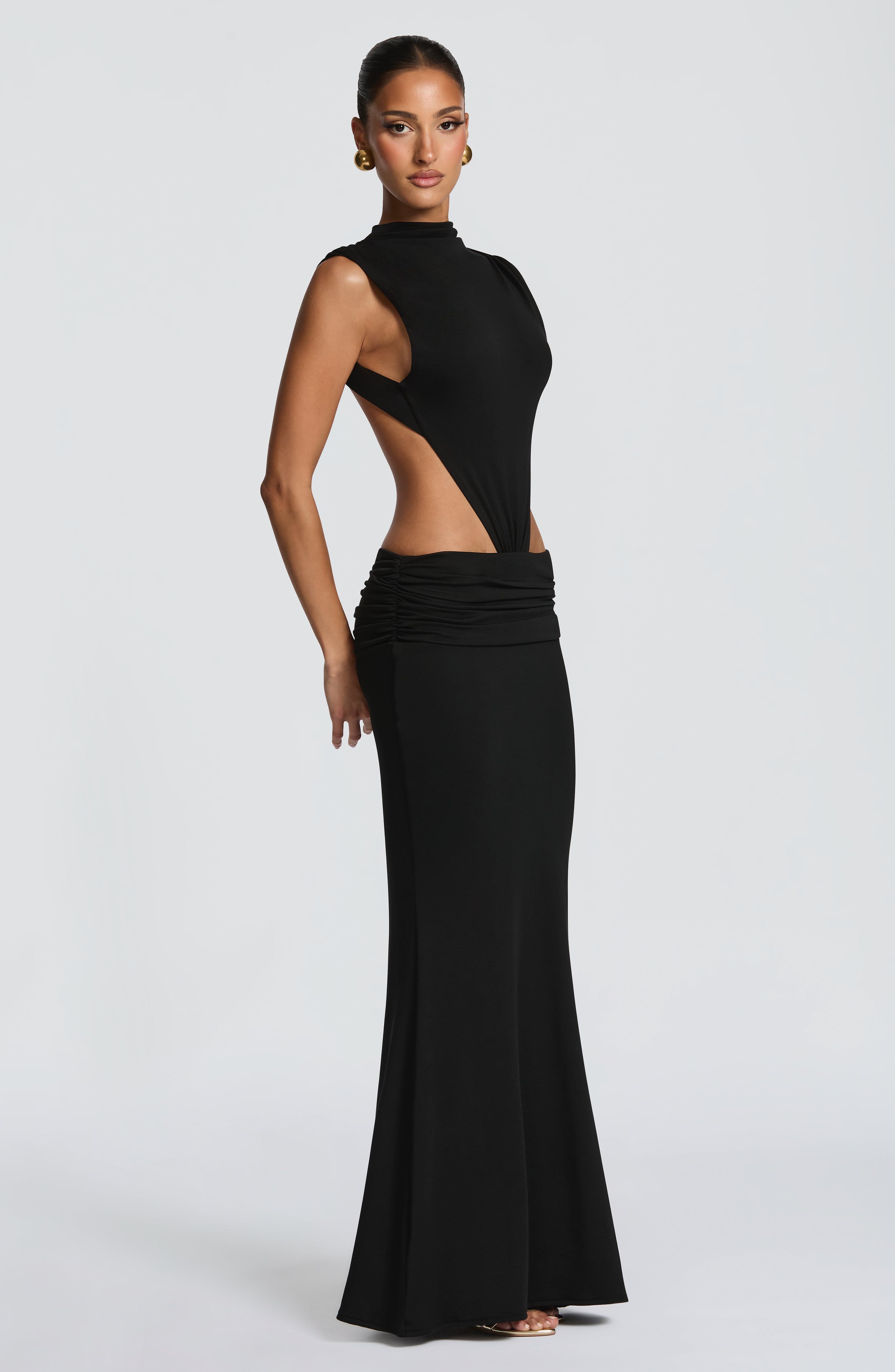 Fenella Siyah Maxi Elbise