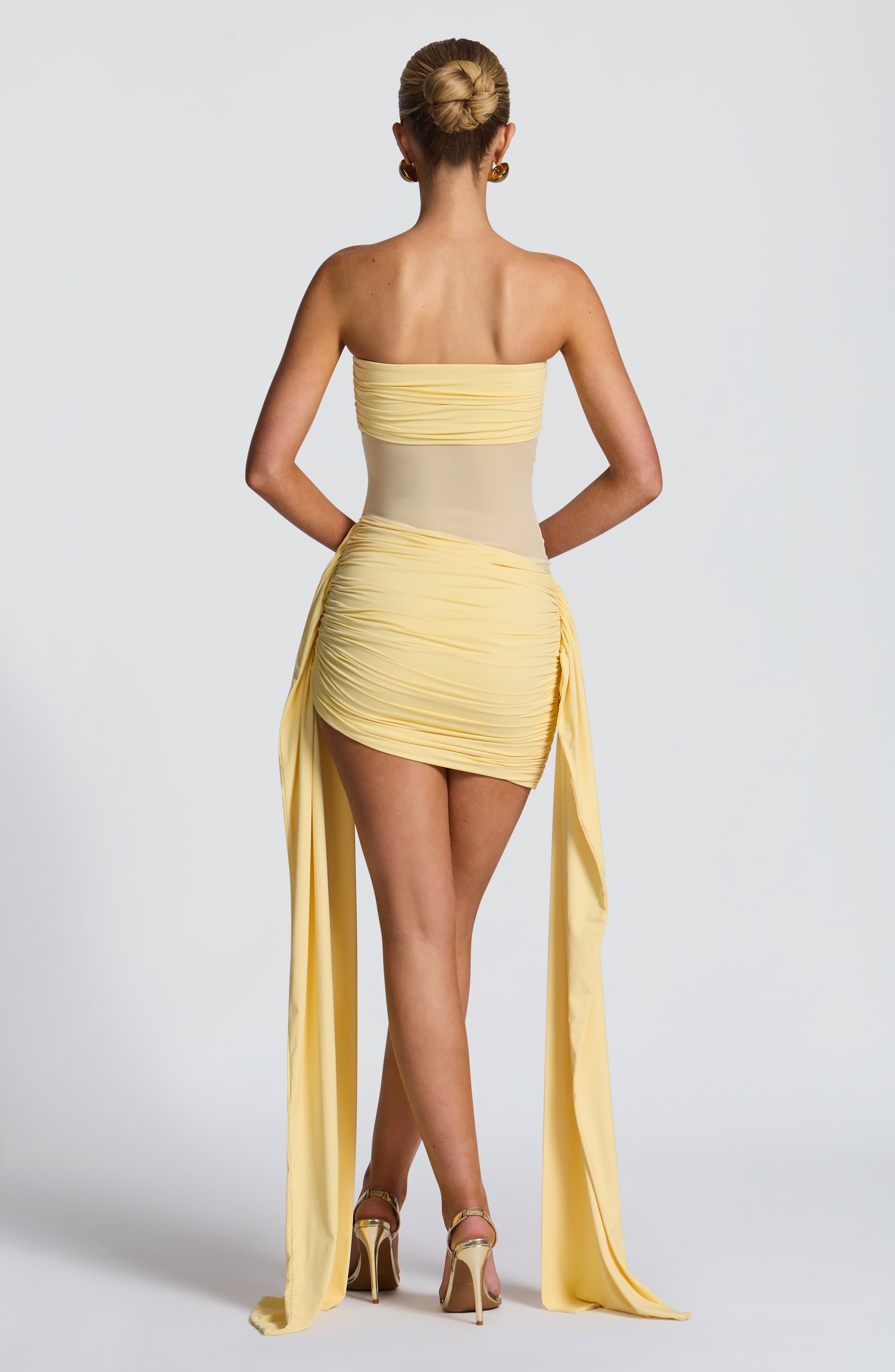 Fiorella Limon Mini Elbise
