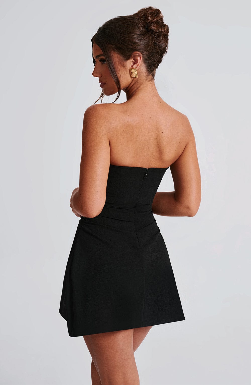 Fleur Mini Siyah Elbise