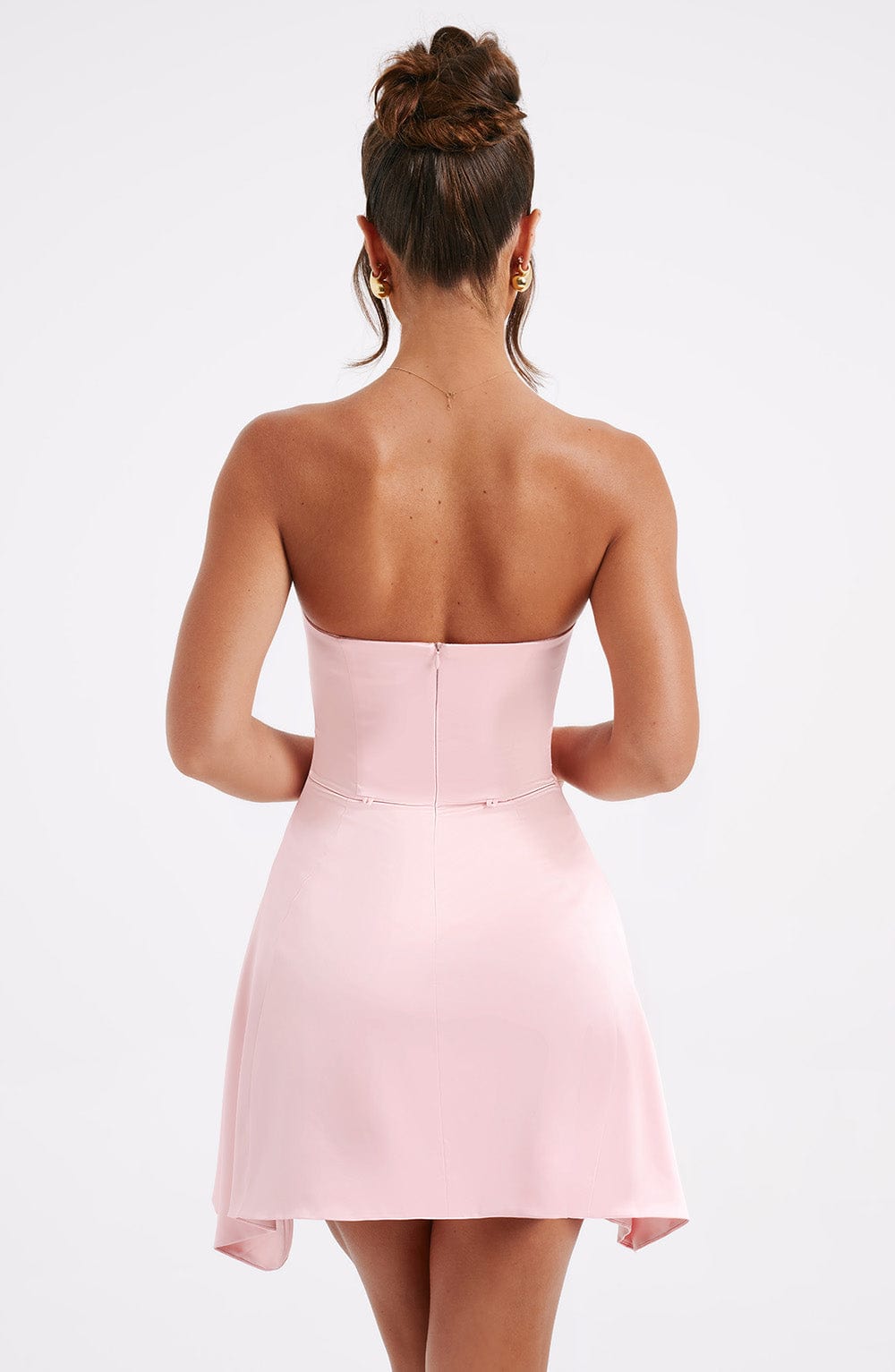 Freja Mini Pembe Elbise